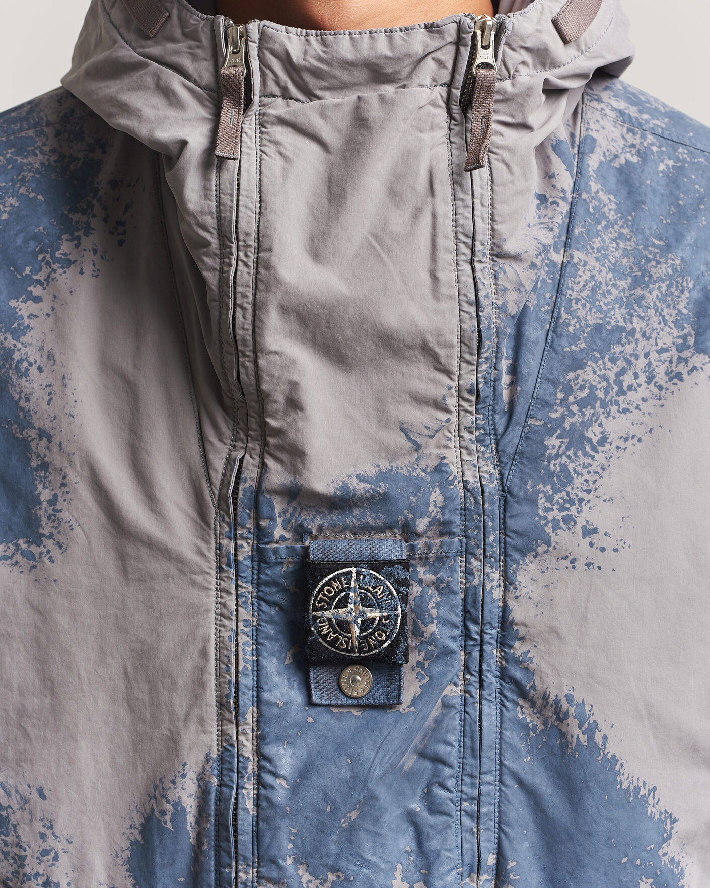 Mies | Takit | Stone Island | Hand Painted David Light TC Short Parka Grey