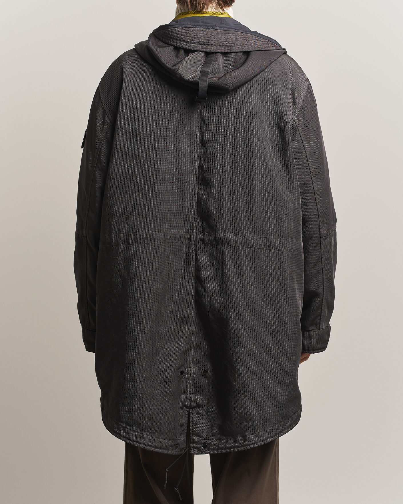 Mies | Takit | Stone Island | Dense Oxford Nylon TC Fishtail Parka Lead Grey