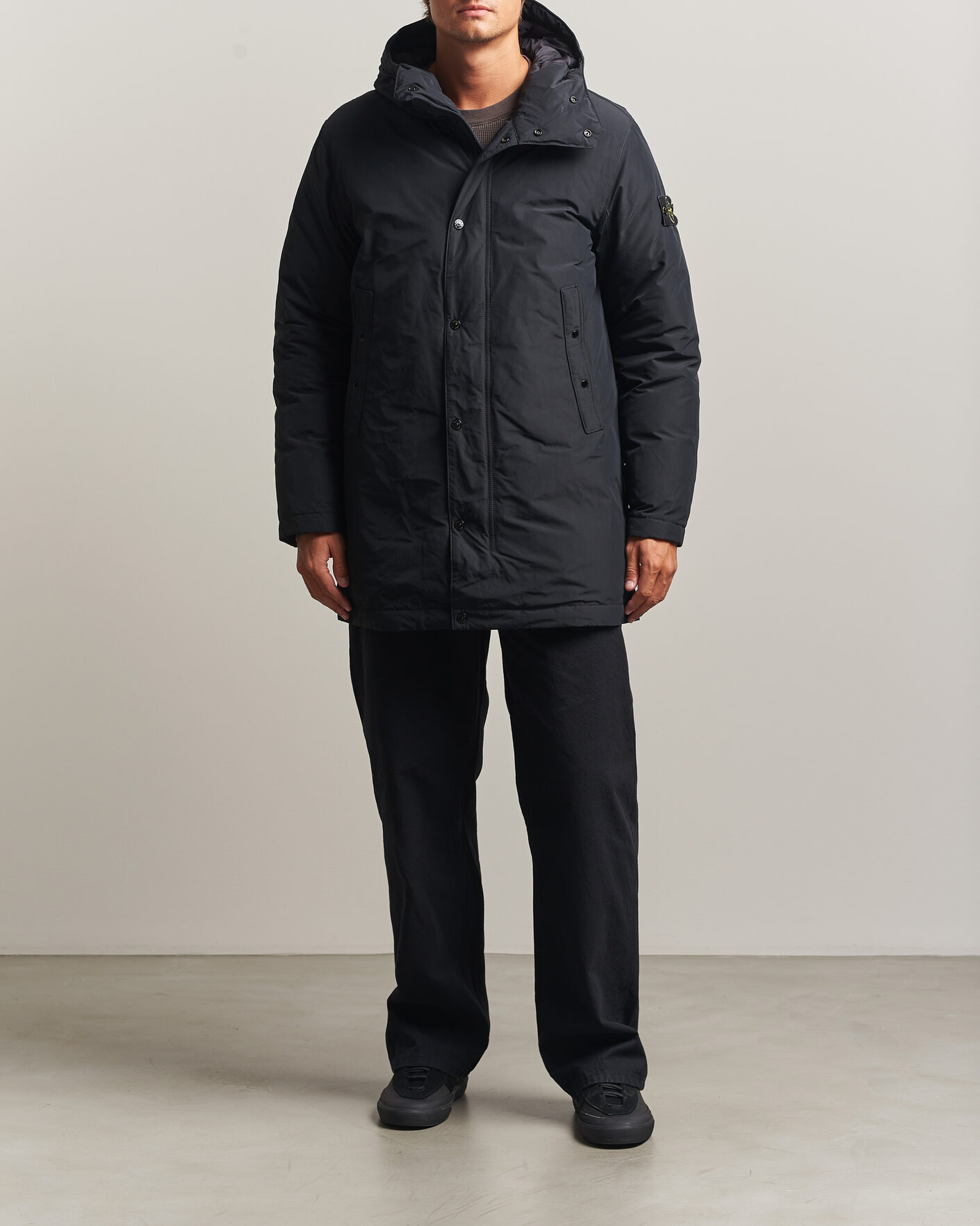 Mies | Takit | Stone Island | Micro Twill Padded Parka Black