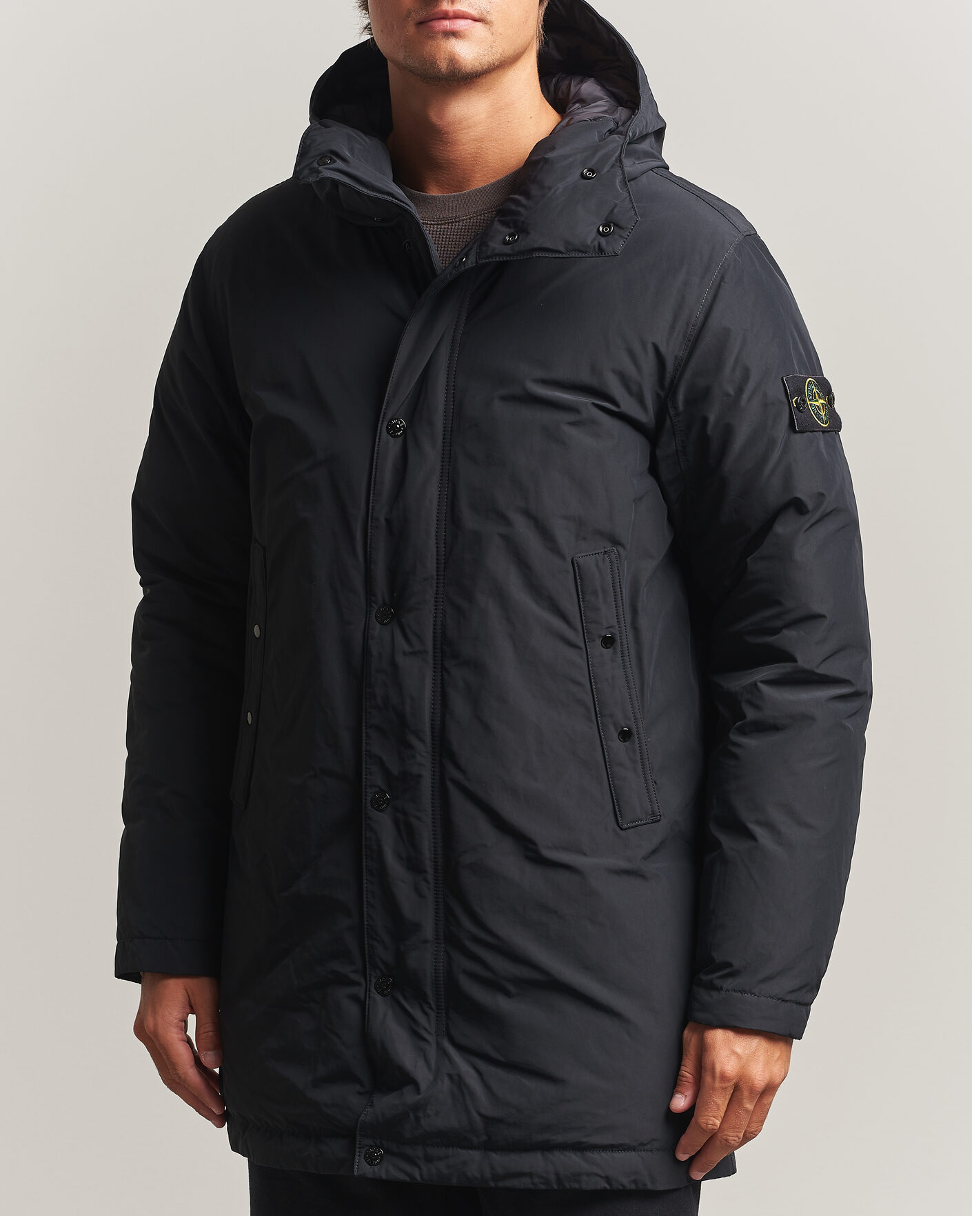 Mies | Takit | Stone Island | Micro Twill Padded Parka Black