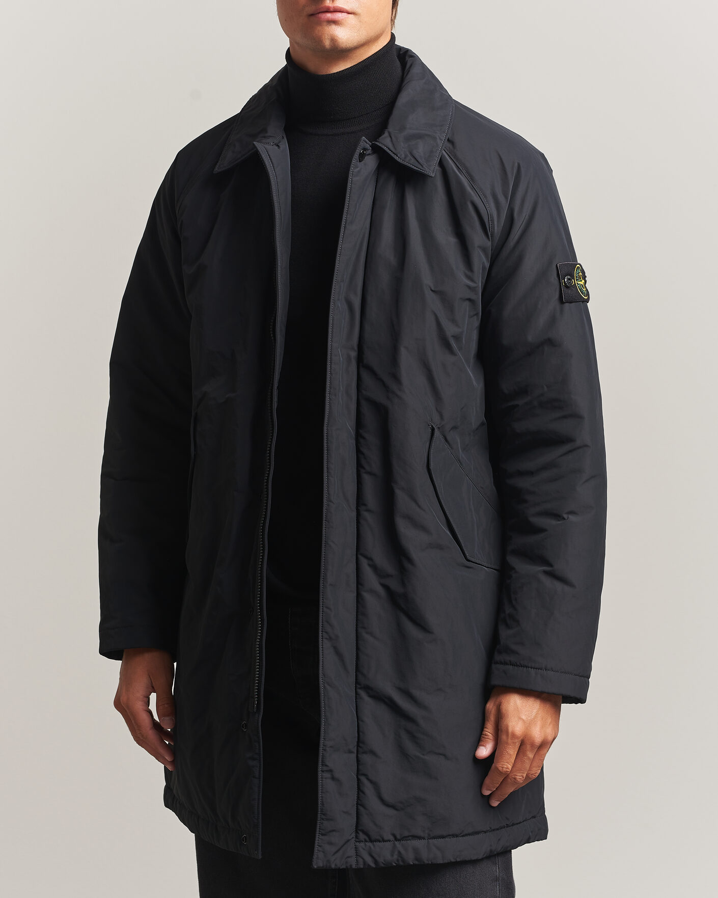 Mies | Takit | Stone Island | Micro Reps Padded Coat Black