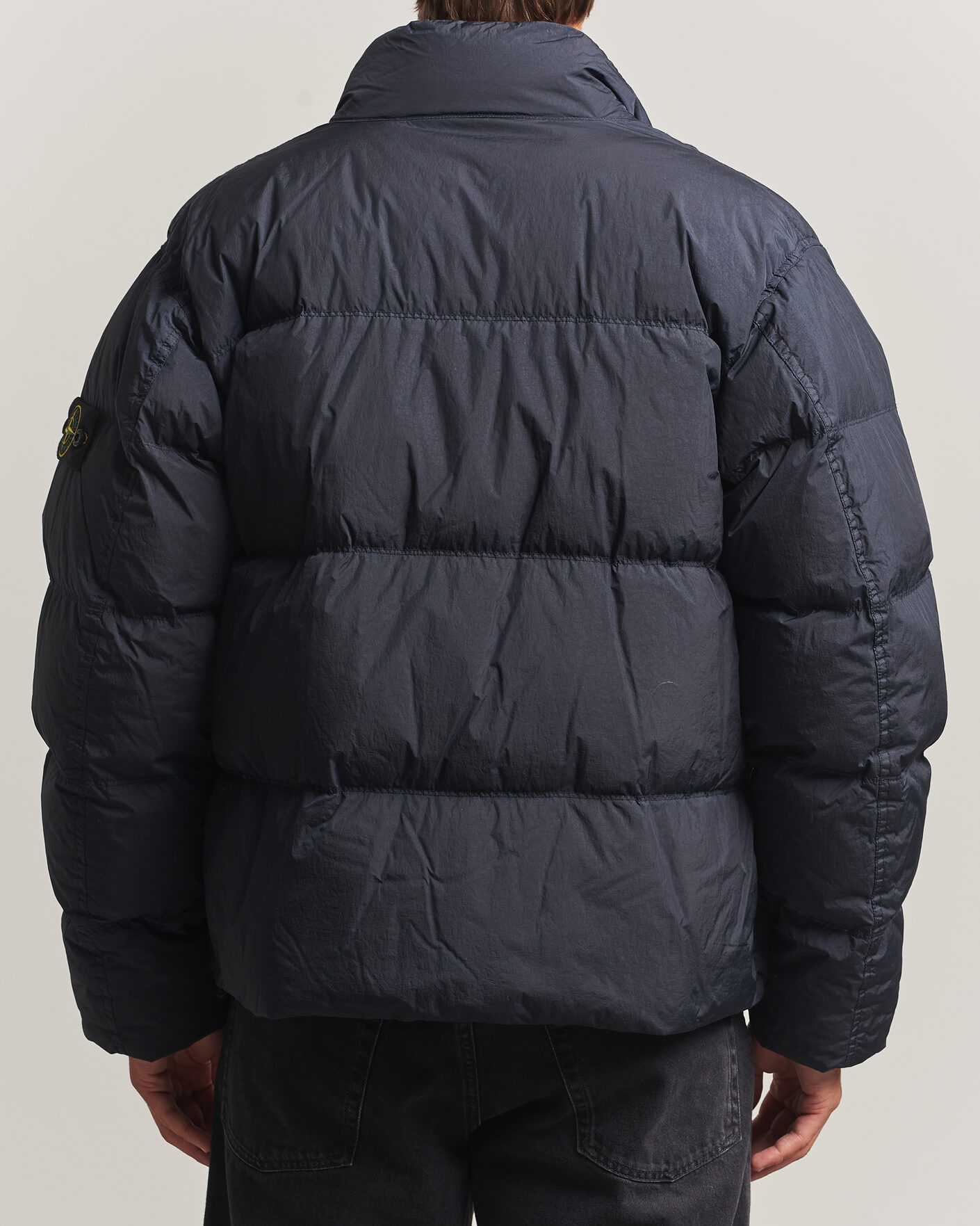 Mies | Takit | Stone Island | Crinkle Reps Padded Down Jacket Navy Blue