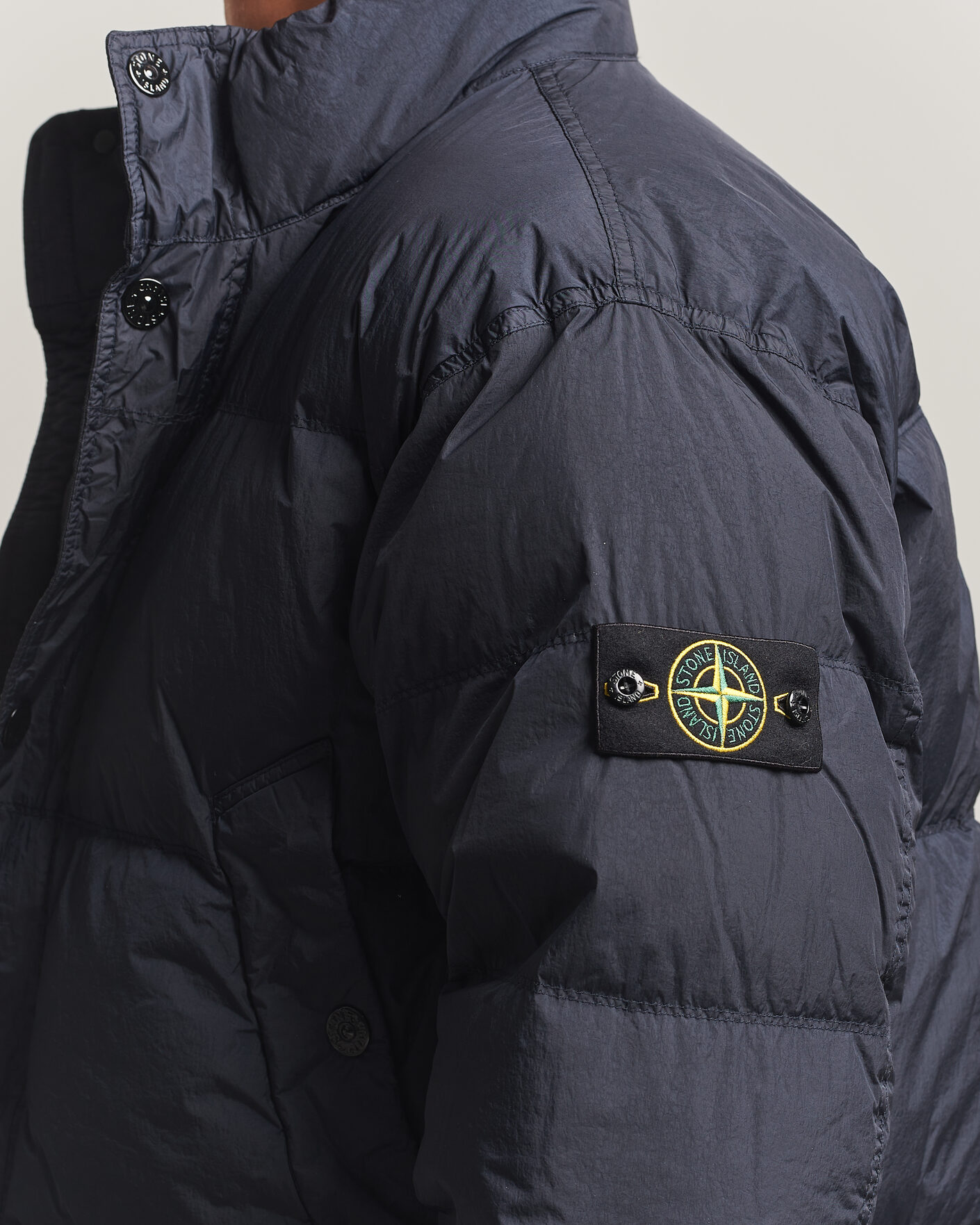 Mies | Takit | Stone Island | Crinkle Reps Padded Down Jacket Navy Blue