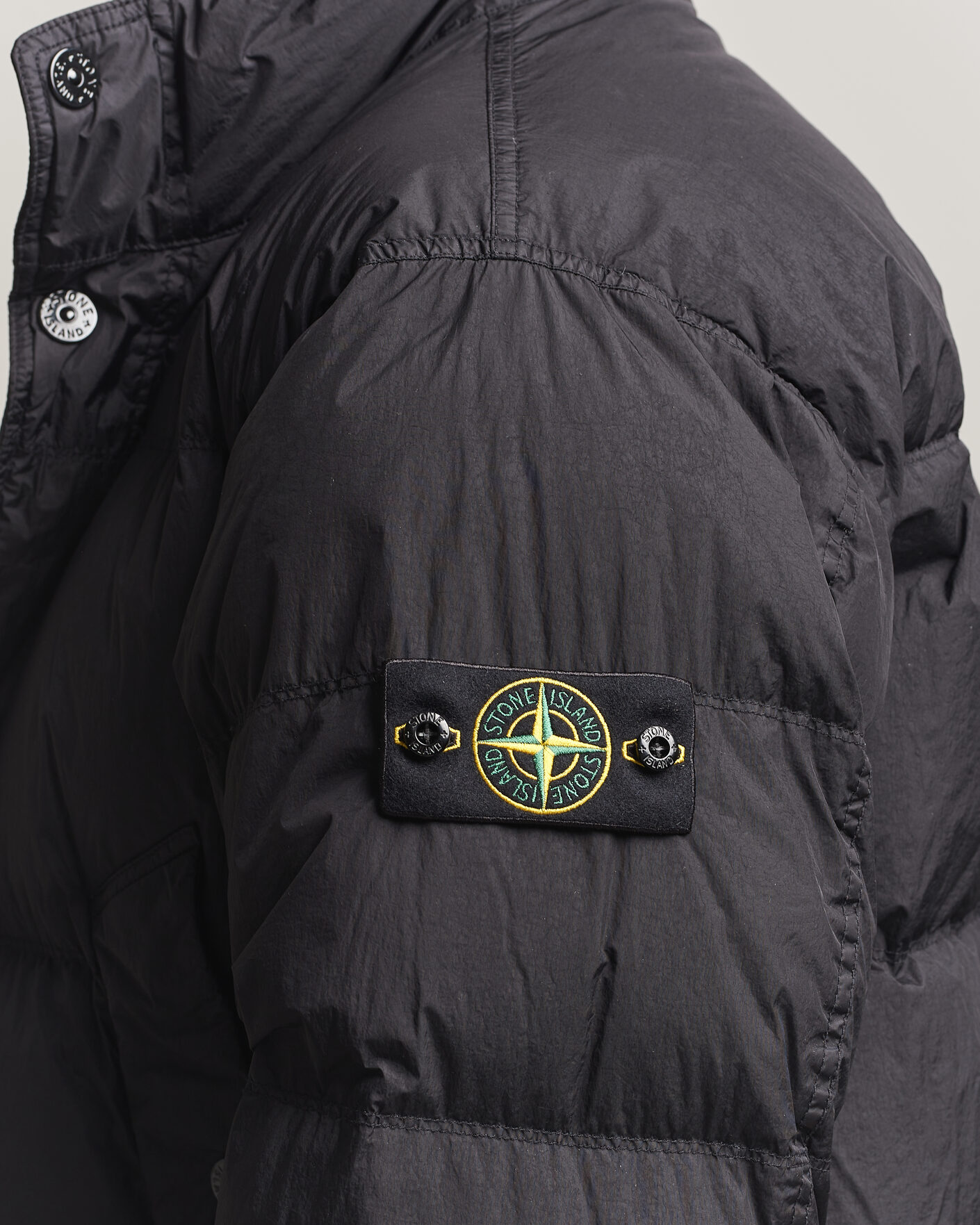 Mies | Takit | Stone Island | Crinkle Reps Padded Down Jacket Black