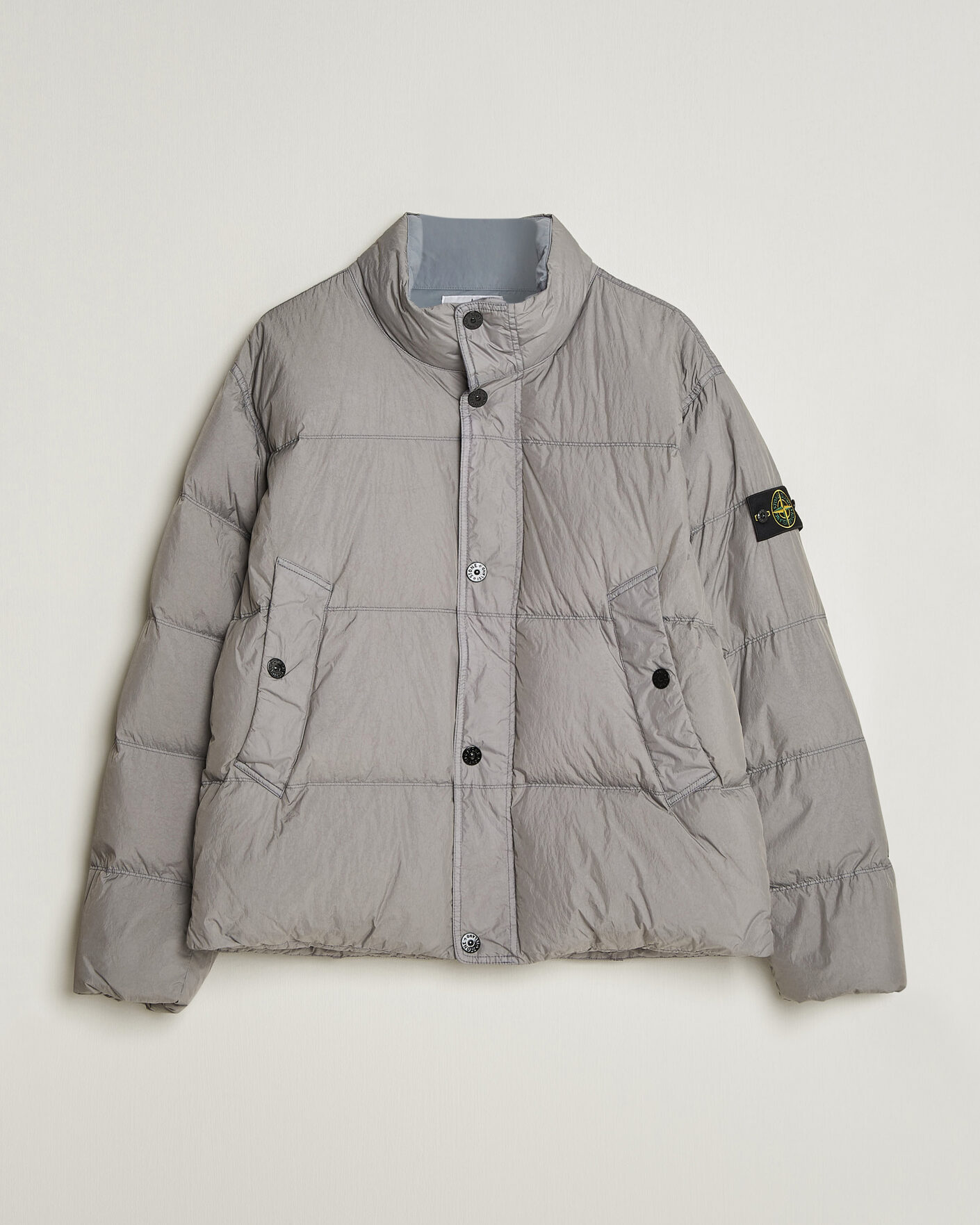 Mies | Takit | Stone Island | Crinkle Reps Padded Down Jacket Grey