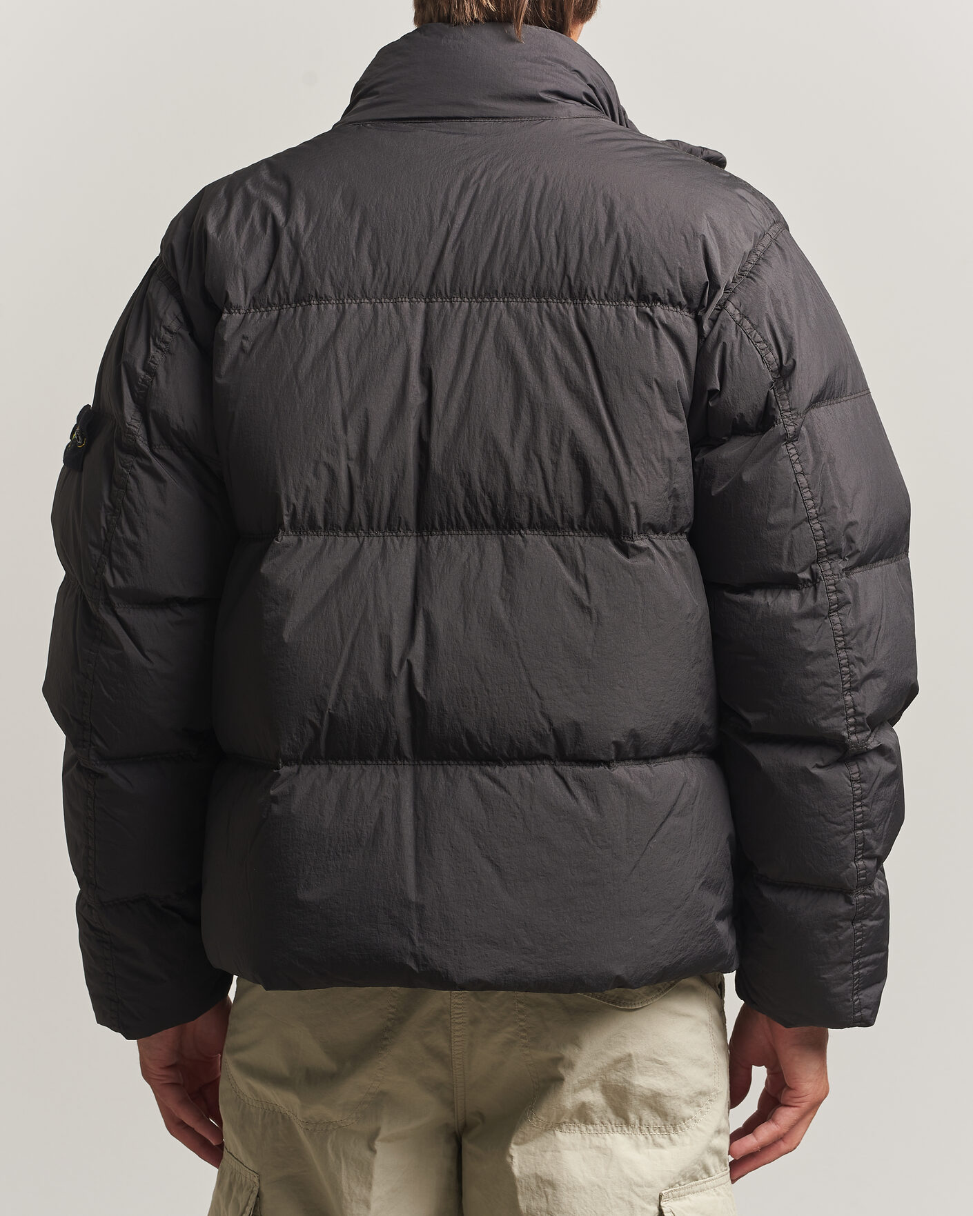 Mies | Takit | Stone Island | Crinkle Reps Padded Down Jacket Lead Grey