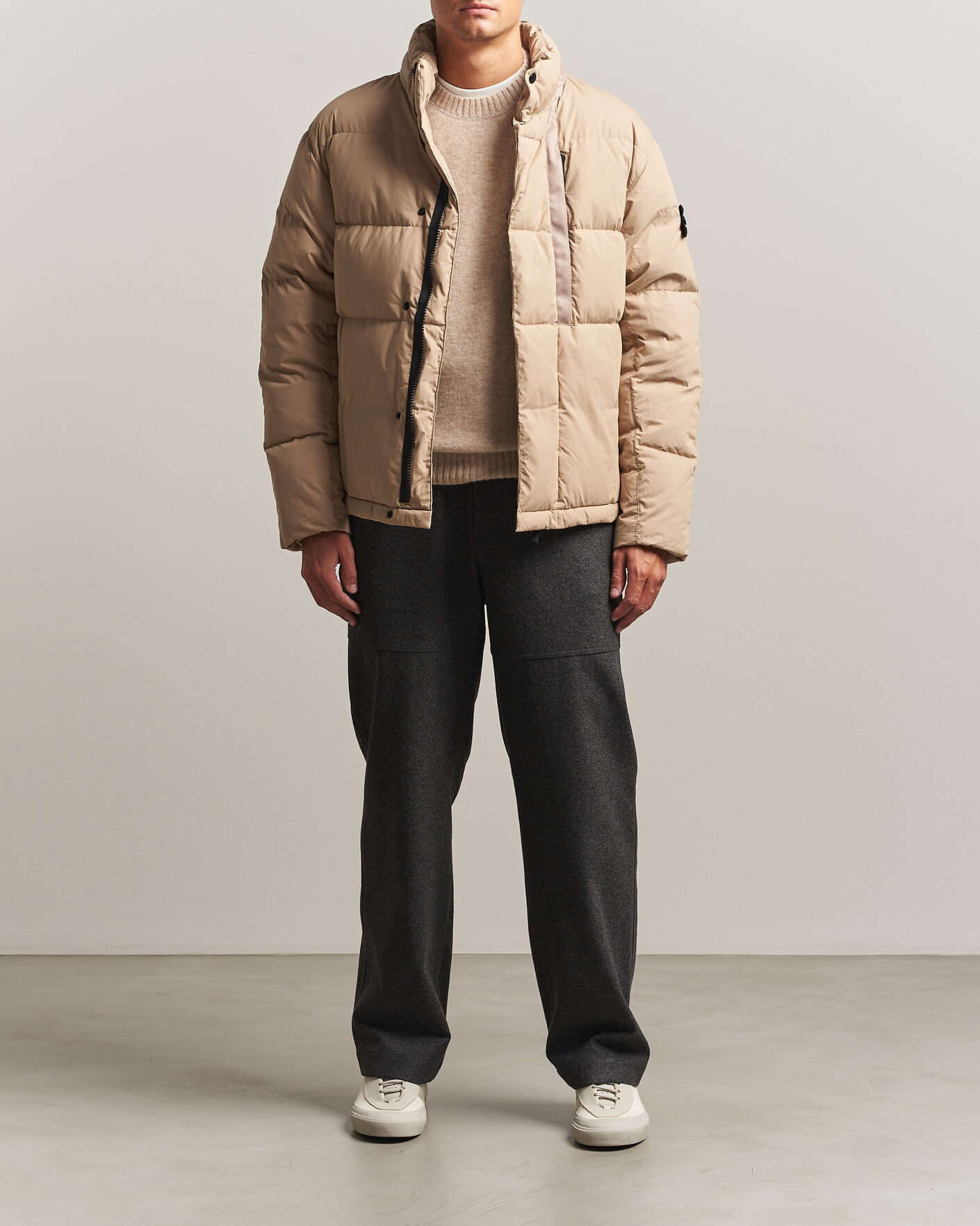 Mies | Takit | Stone Island | Cotton/Nylon Padded Down Jacket Biscuit