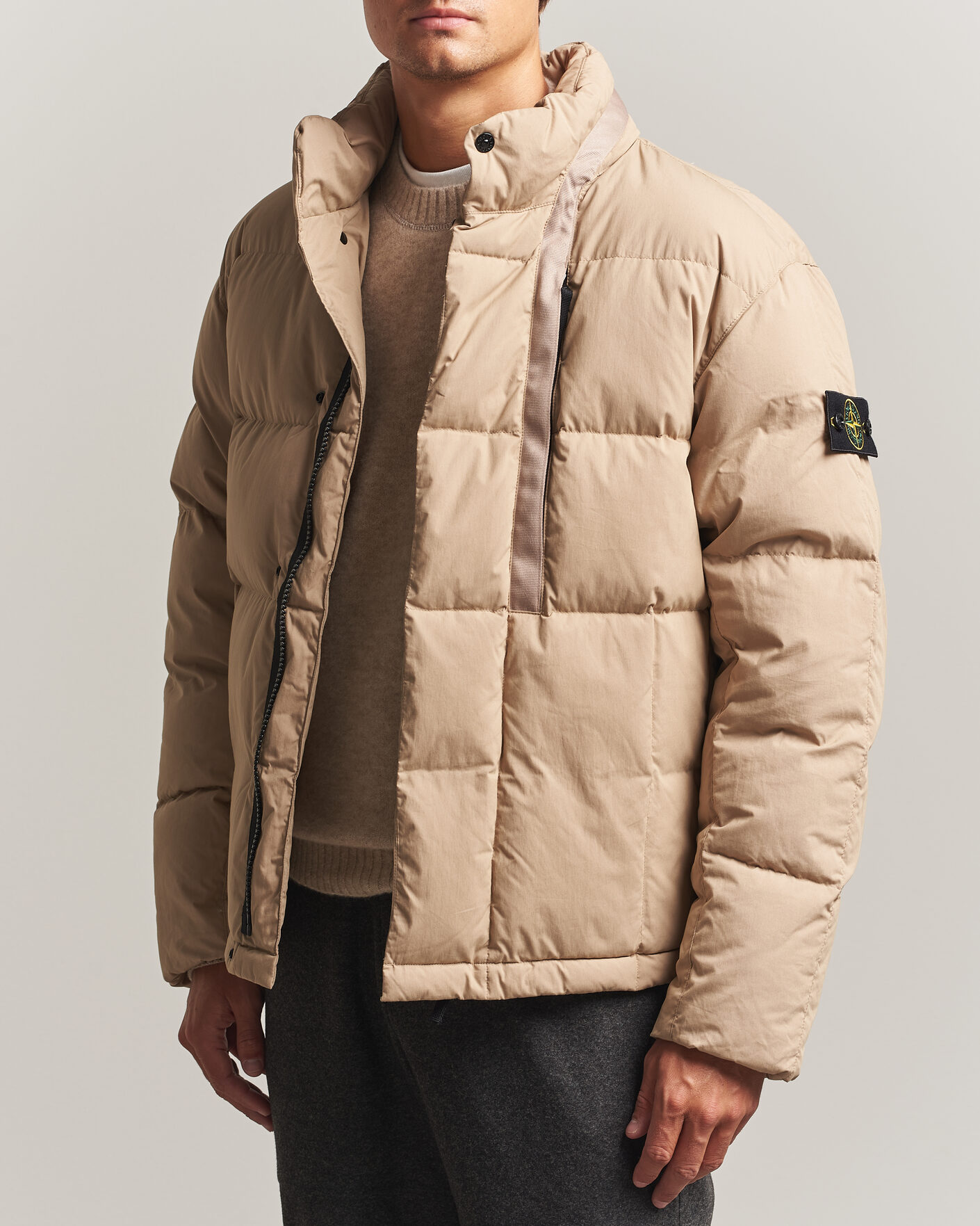Mies | Takit | Stone Island | Cotton/Nylon Padded Down Jacket Biscuit