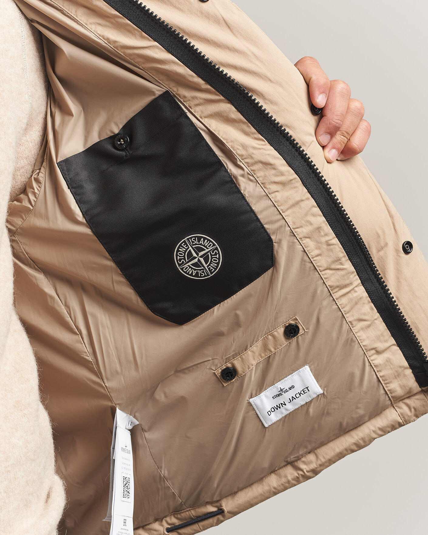 Mies | Takit | Stone Island | Cotton/Nylon Padded Down Jacket Biscuit