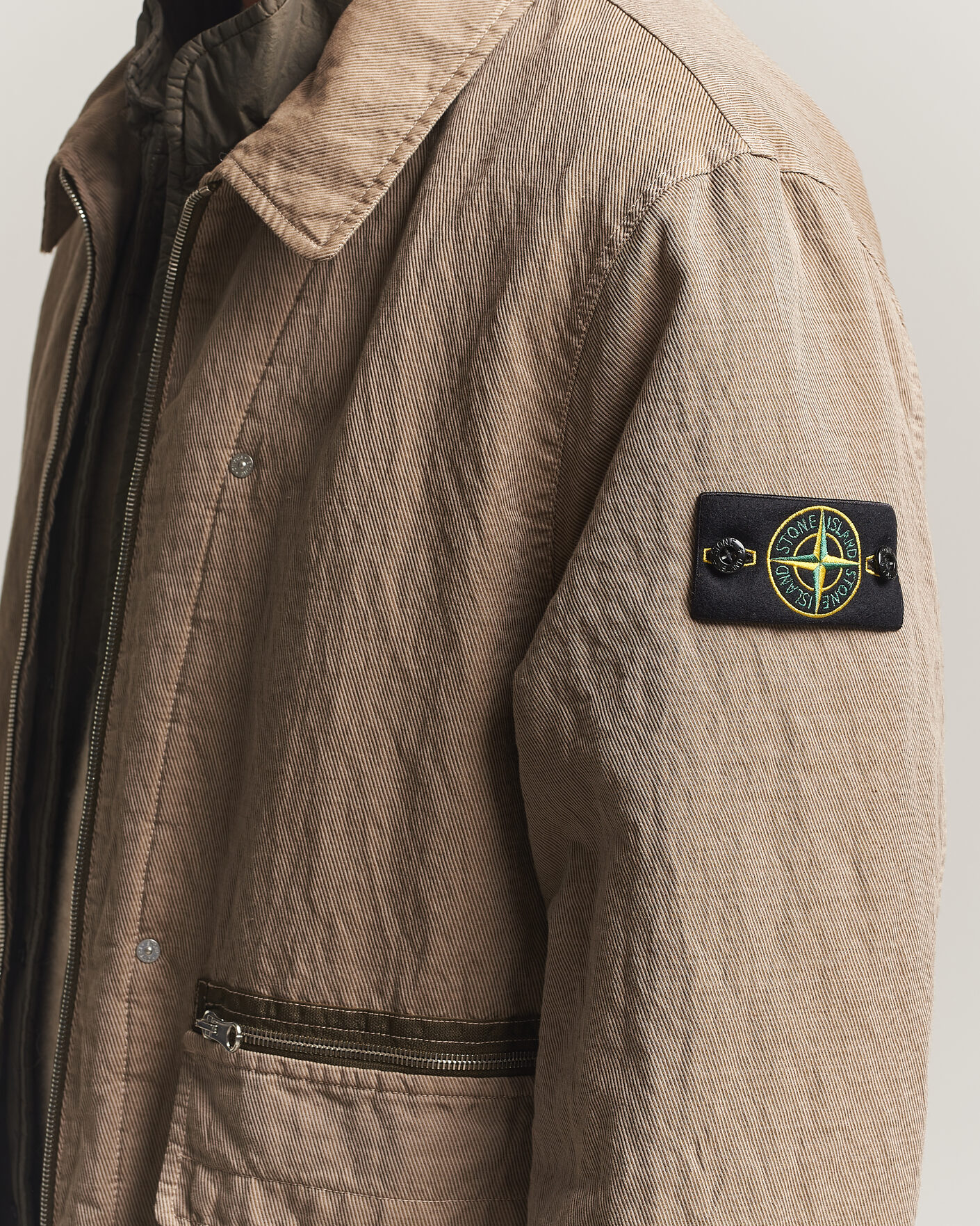 Mies | Takit | Stone Island | Diagonal Cotton/Wool Field Jacket Biscuit