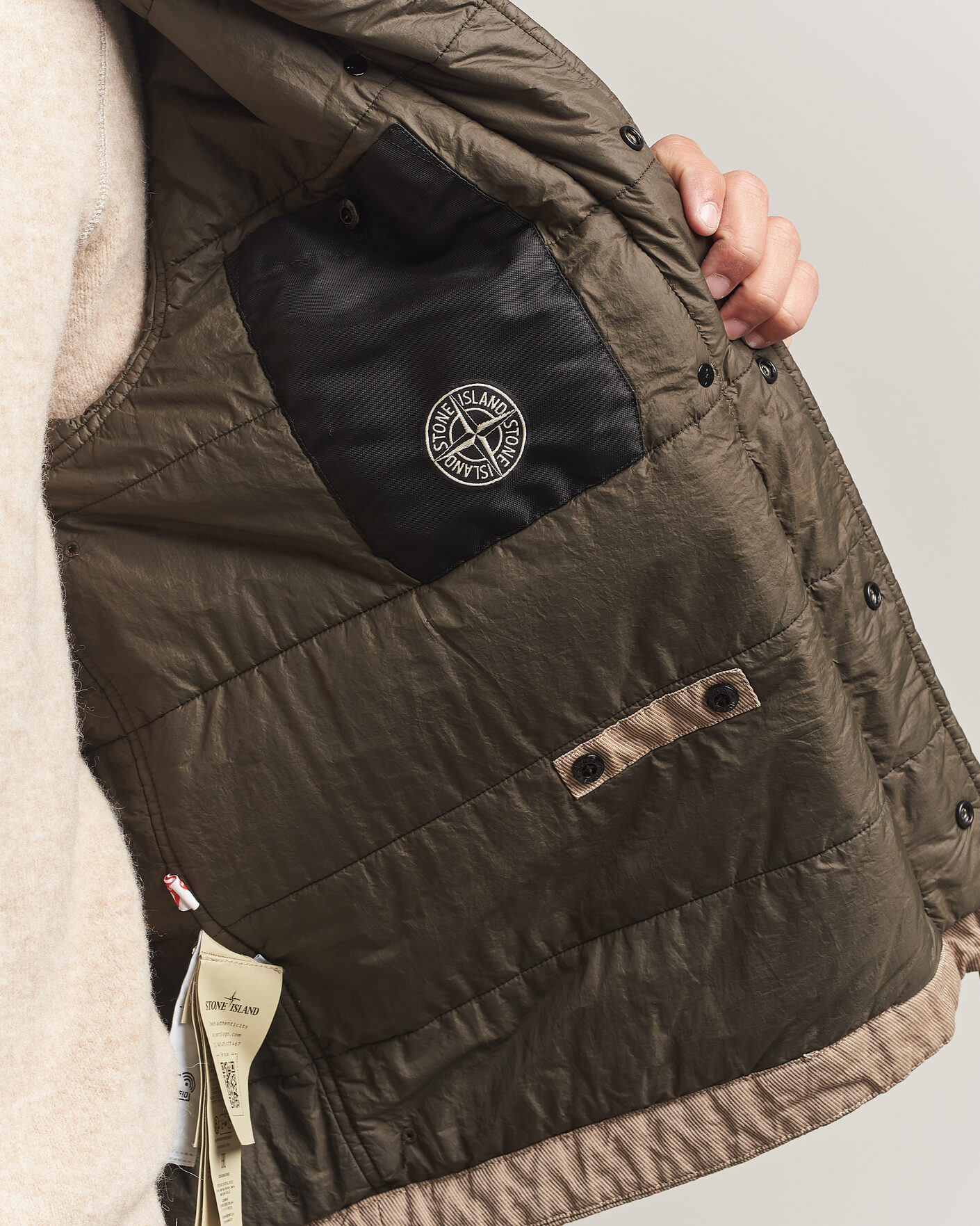Mies | Takit | Stone Island | Diagonal Cotton/Wool Field Jacket Biscuit