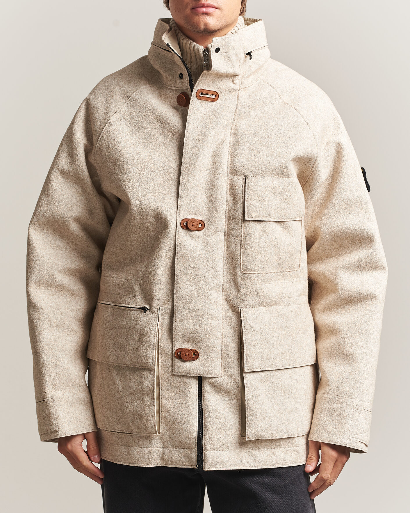 Mies | Takit | Stone Island | Panno Coagulato Coat Biscuit