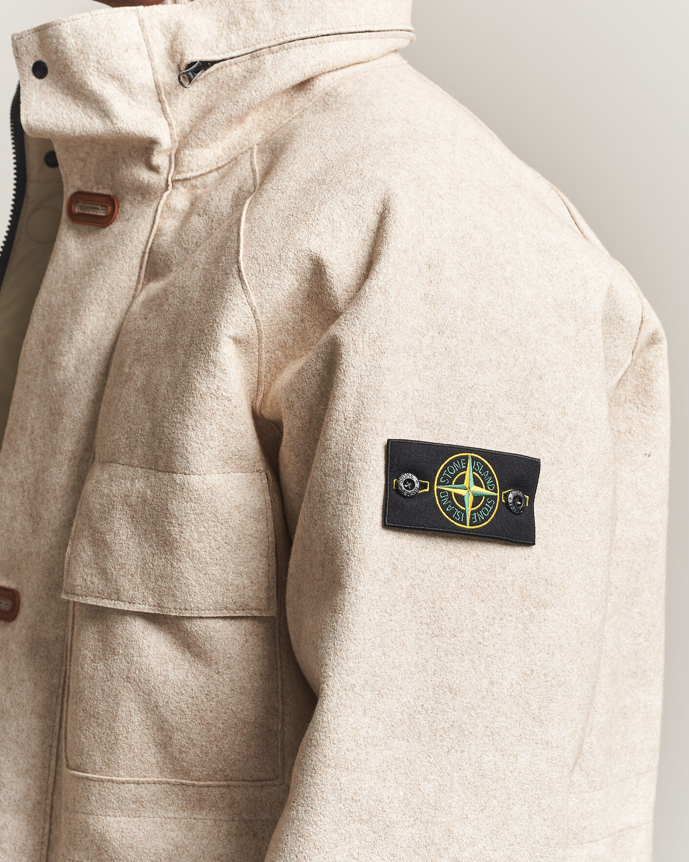 Mies | Takit | Stone Island | Panno Coagulato Coat Biscuit