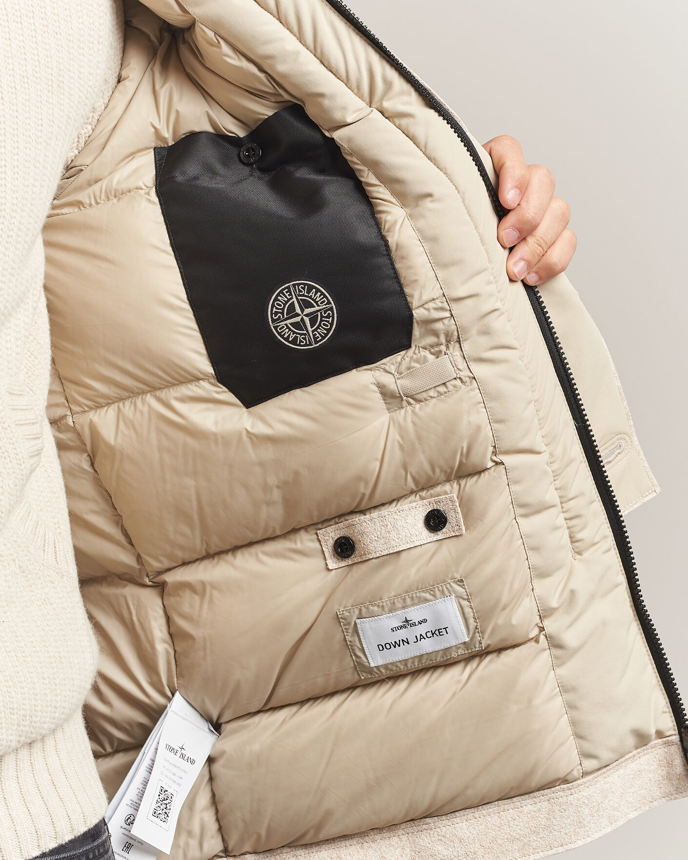 Mies | Takit | Stone Island | Panno Coagulato Coat Biscuit