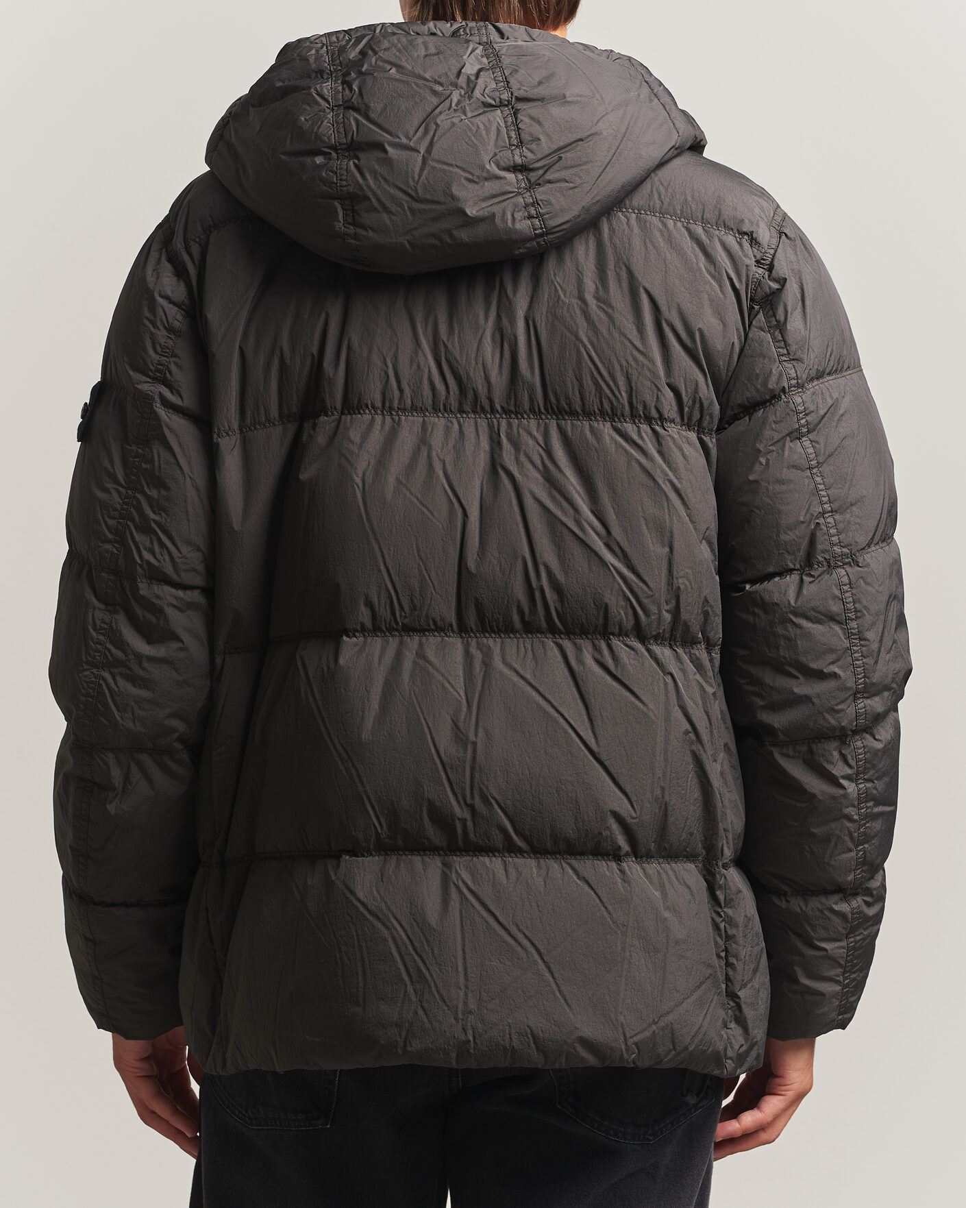 Mies | Takit | Stone Island | Crinkle Reps Padded Hood Down Jacket Grey