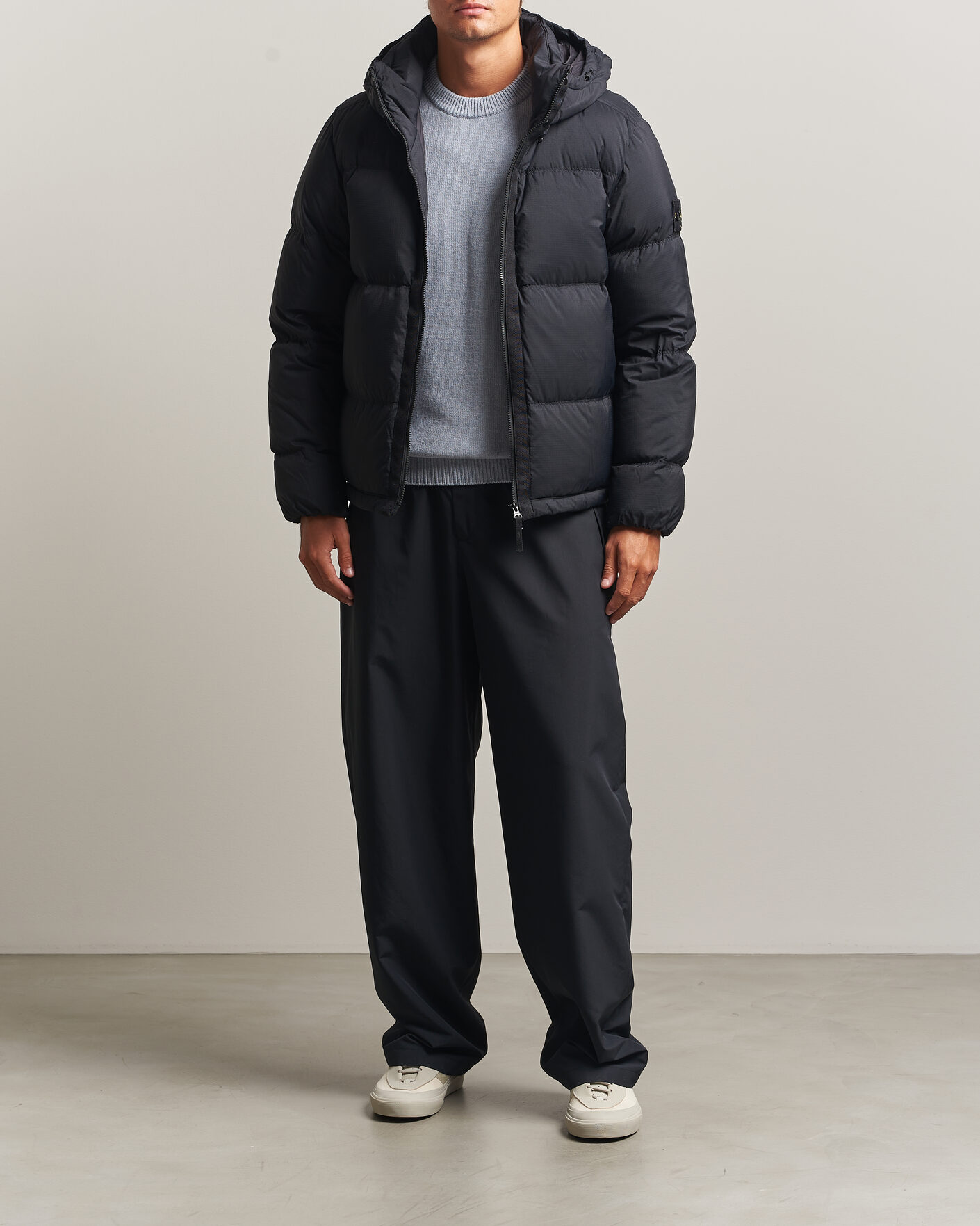 Mies | Takit | Stone Island | Matt Ripstop Cordura Down Jacket Black