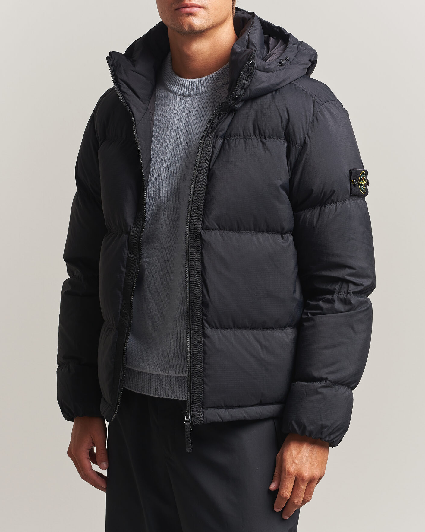 Mies | Takit | Stone Island | Matt Ripstop Cordura Down Jacket Black