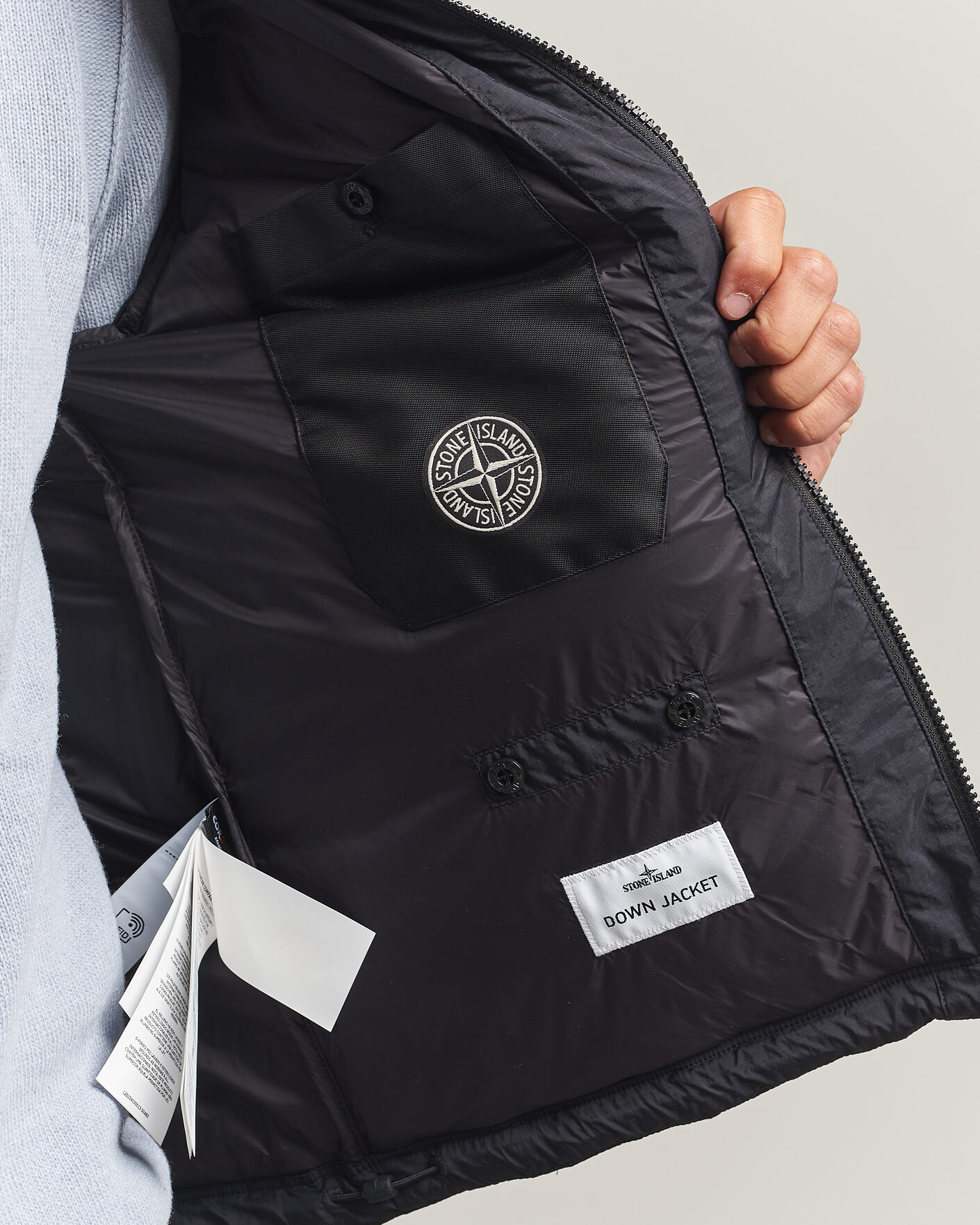 Mies | Takit | Stone Island | Matt Ripstop Cordura Down Jacket Black