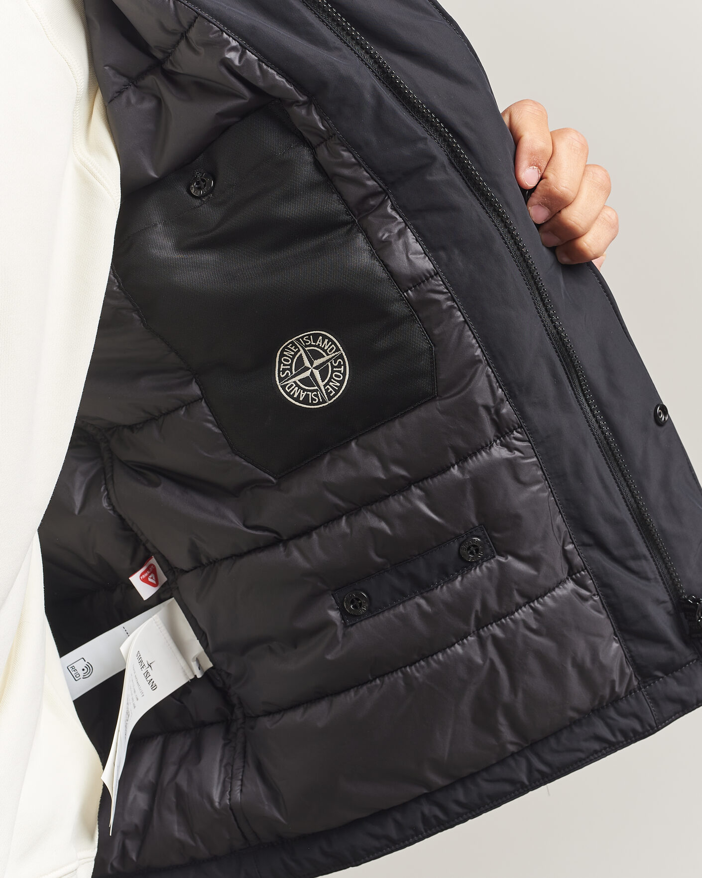 Mies | Takit | Stone Island | Micro Twill Hood Jacket Black