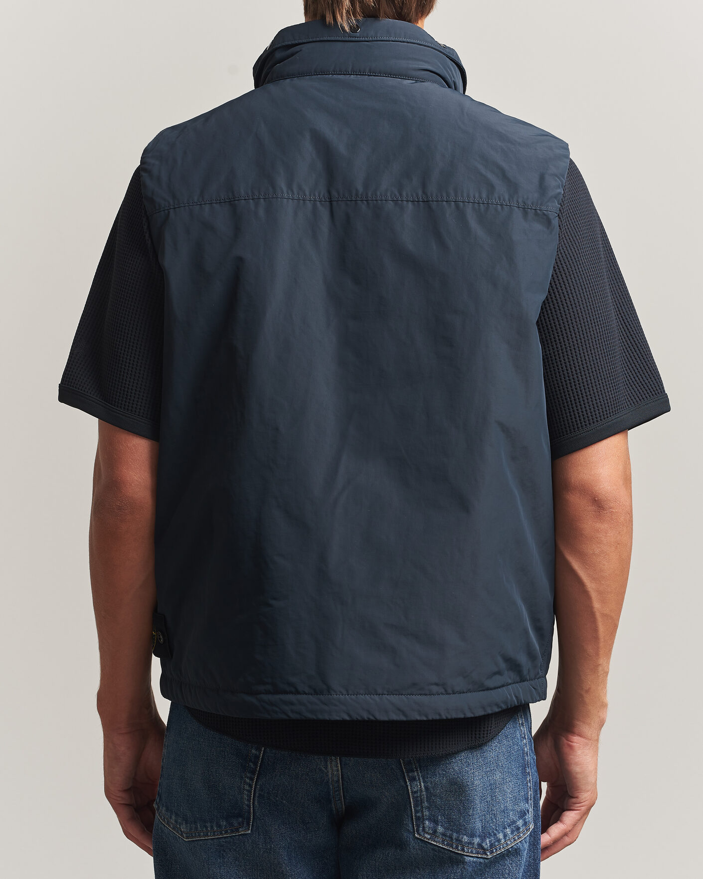 Mies | Ulkoliivit | Stone Island | Micro Twill Padded Vest Navy Blue