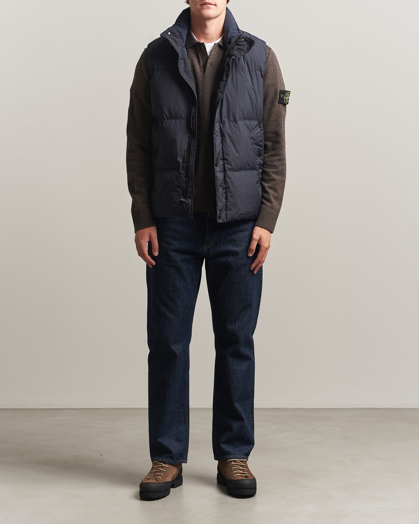 Mies | Ulkoliivit | Stone Island | Crinkle Reps Down Vest Navy Blue