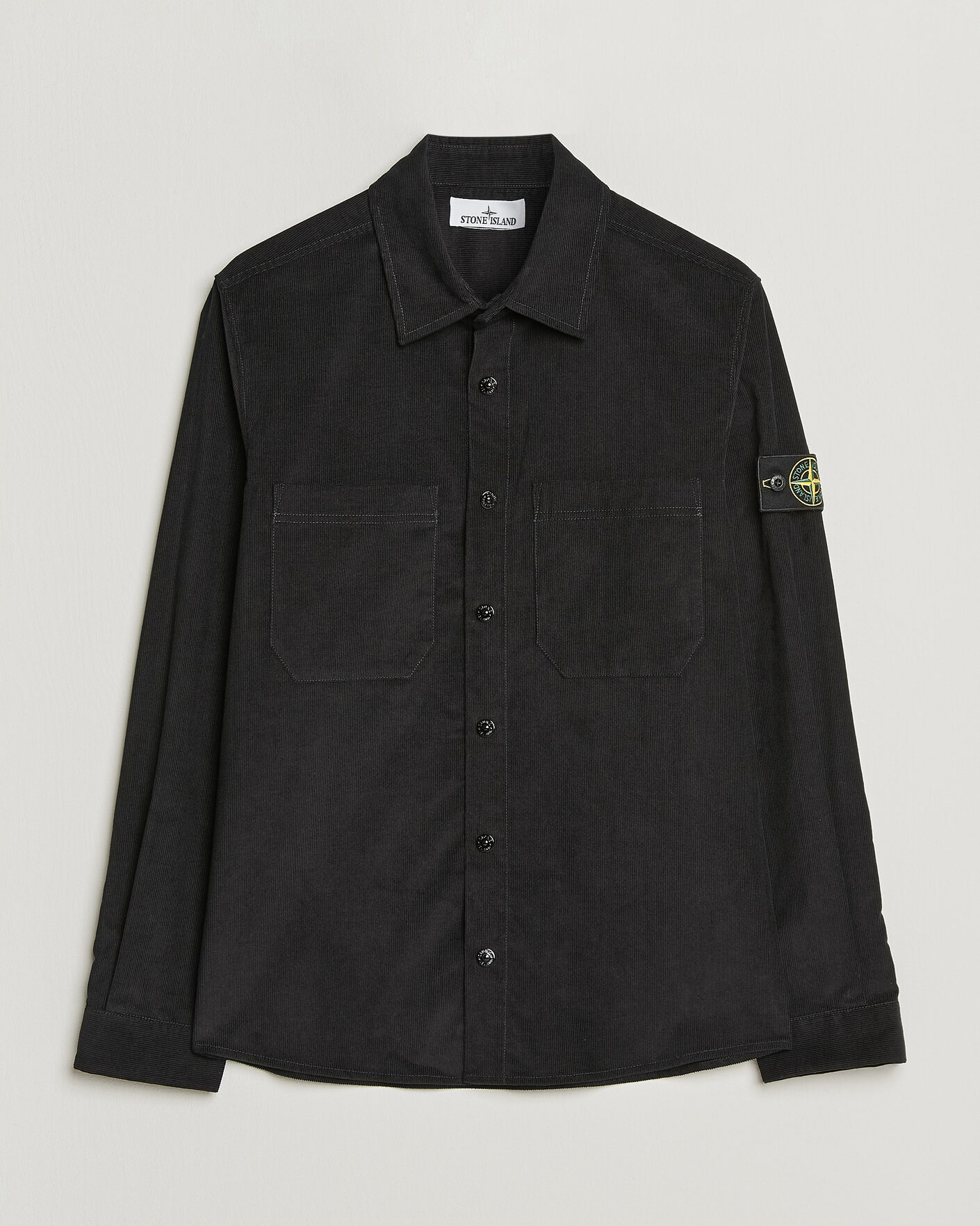Mies | Kauluspaidat | Stone Island | Micro Cord Overshirt Black