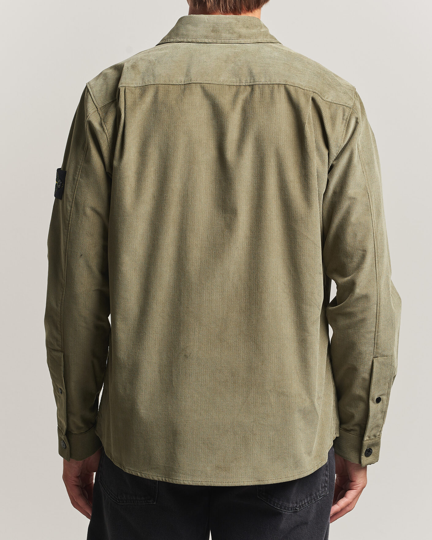 Mies | Kauluspaidat | Stone Island | Micro Cord Overshirt Miltary Green