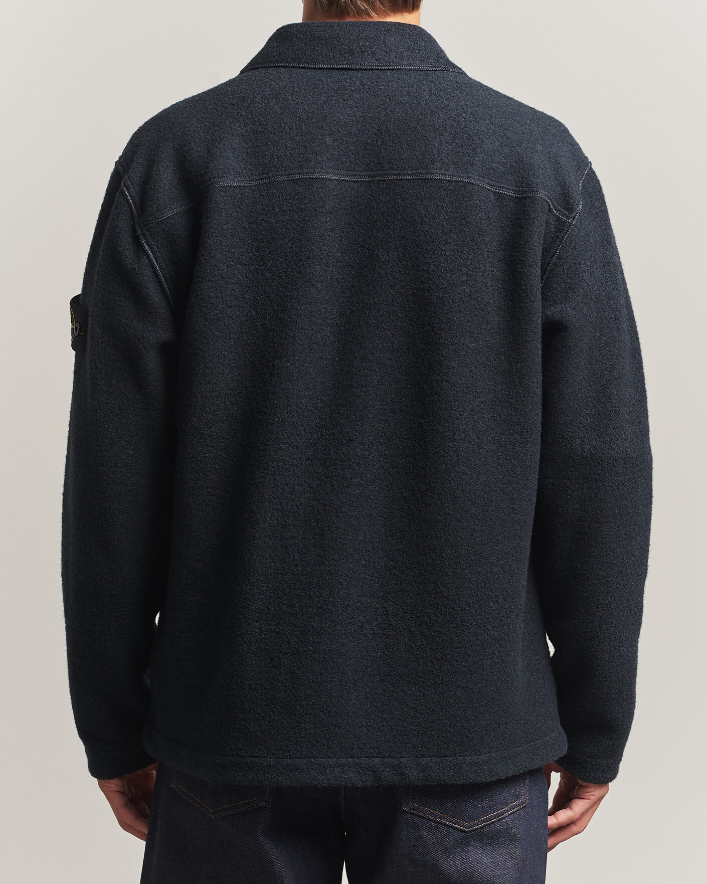 Mies | Kauluspaidat | Stone Island | Micro Bouclé Overshirt Navy Blue
