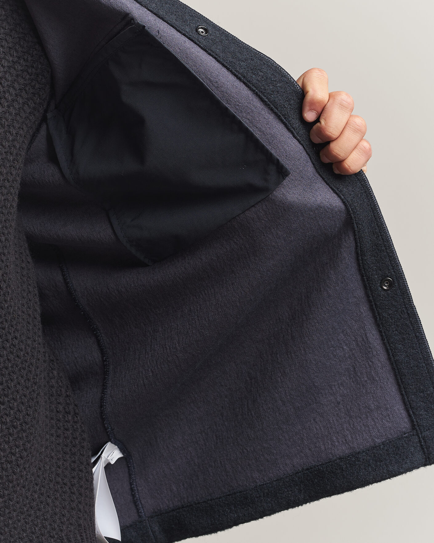 Mies | Kauluspaidat | Stone Island | Micro Bouclé Overshirt Navy Blue