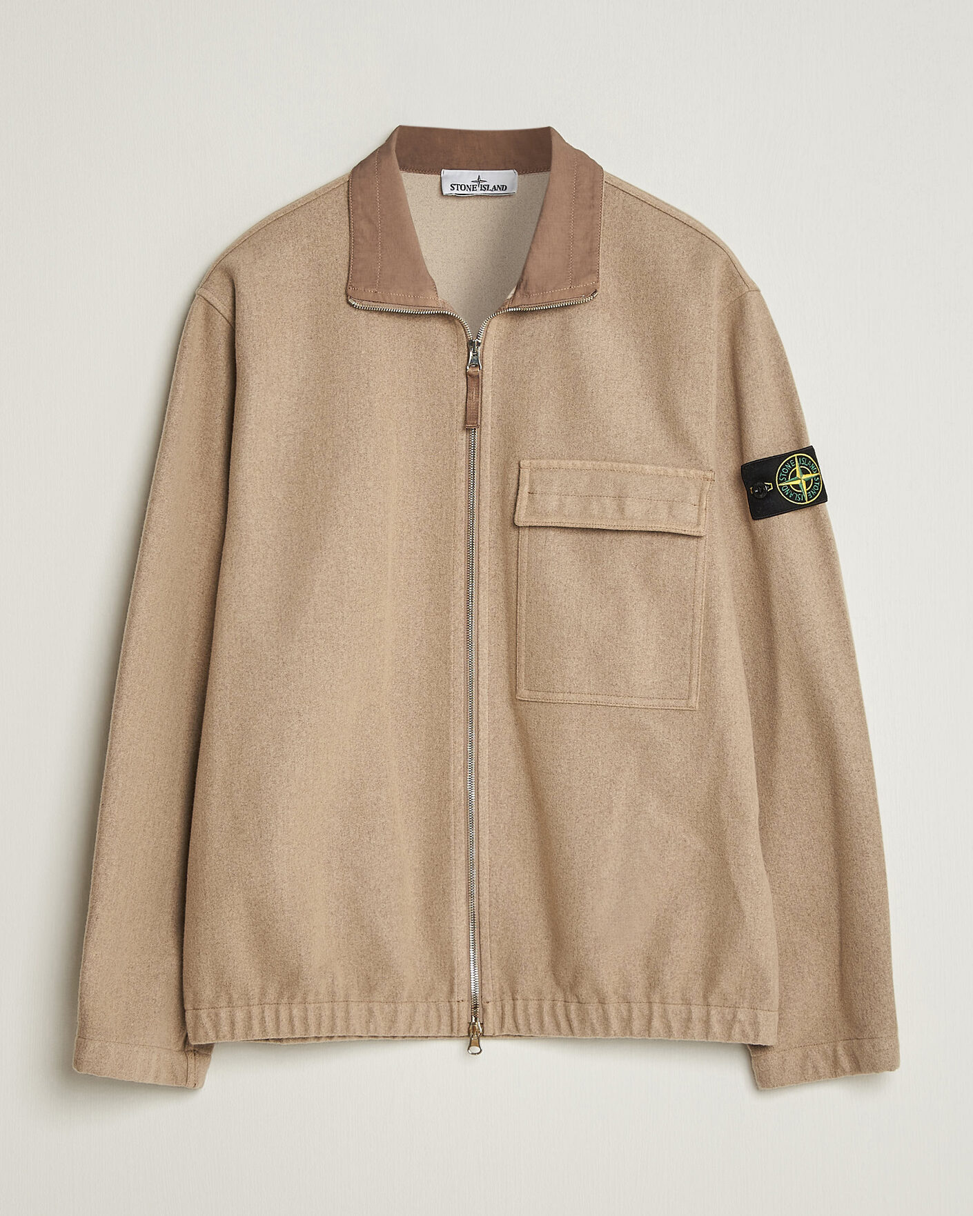 Mies | Takit | Stone Island | Wool/Nylon Flannel Jacket Biscuit