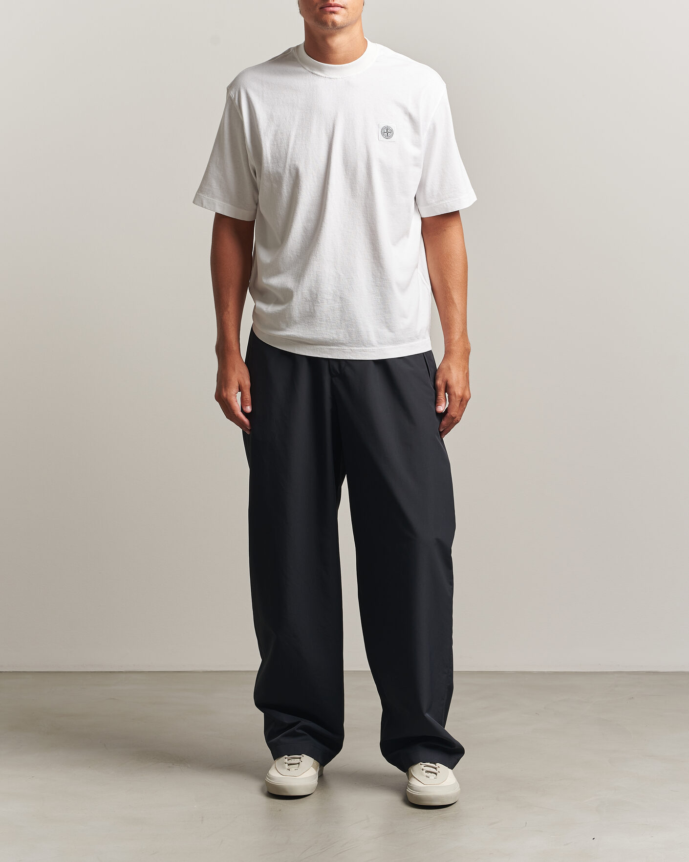Mies | T-paidat | Stone Island | Combed Organic Cotton T-Shirt White