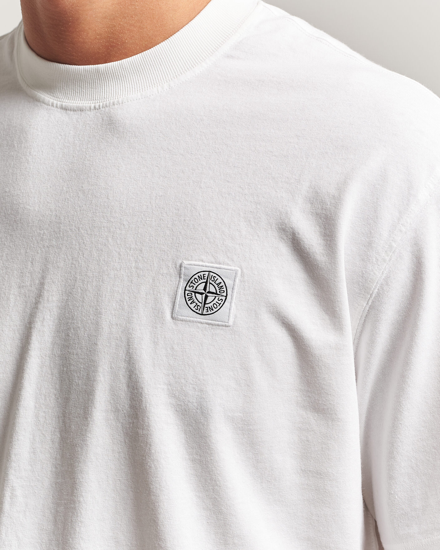 Mies | T-paidat | Stone Island | Combed Organic Cotton T-Shirt White