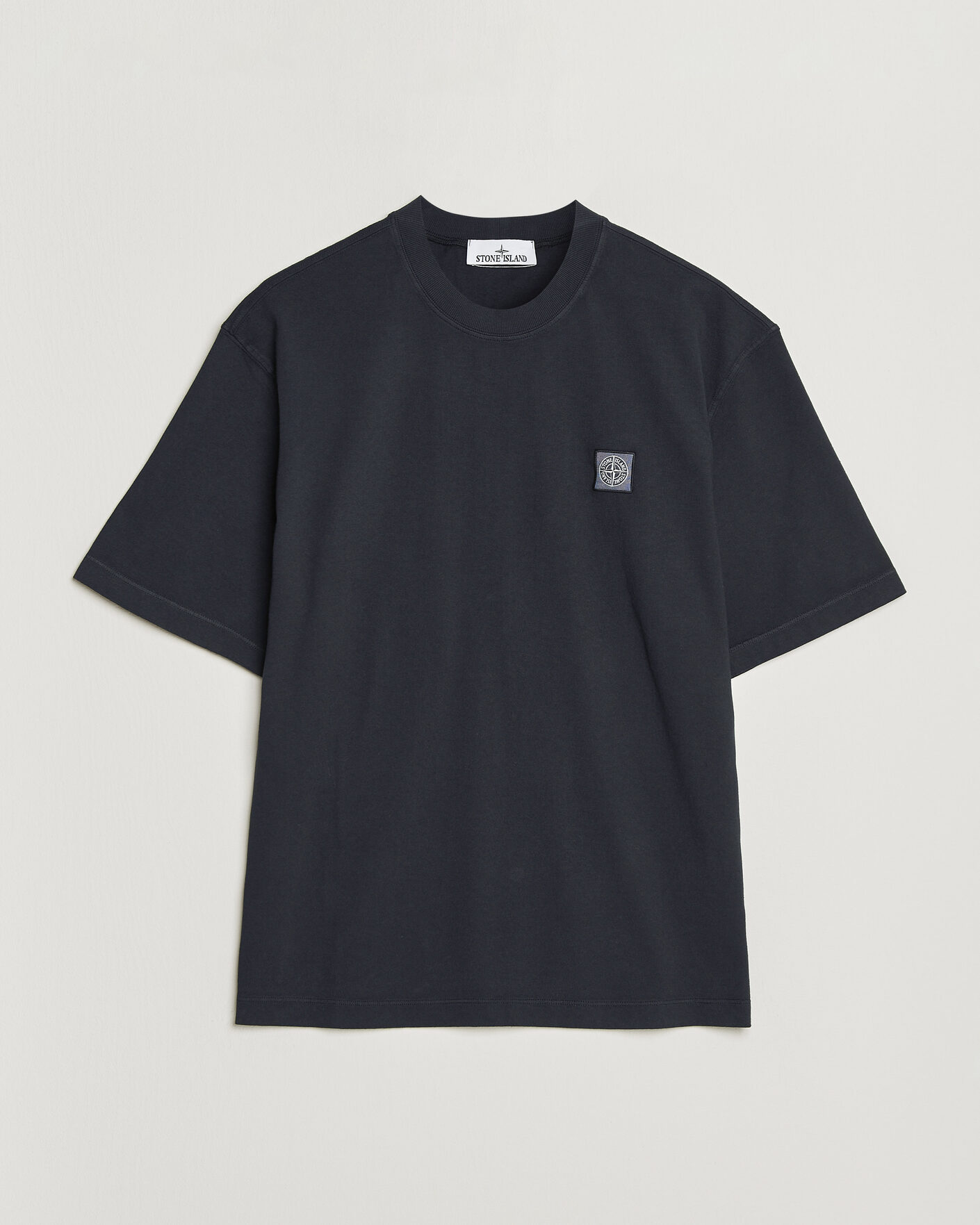 Mies | T-paidat | Stone Island | Combed Organic Cotton T-Shirt Navy Blue