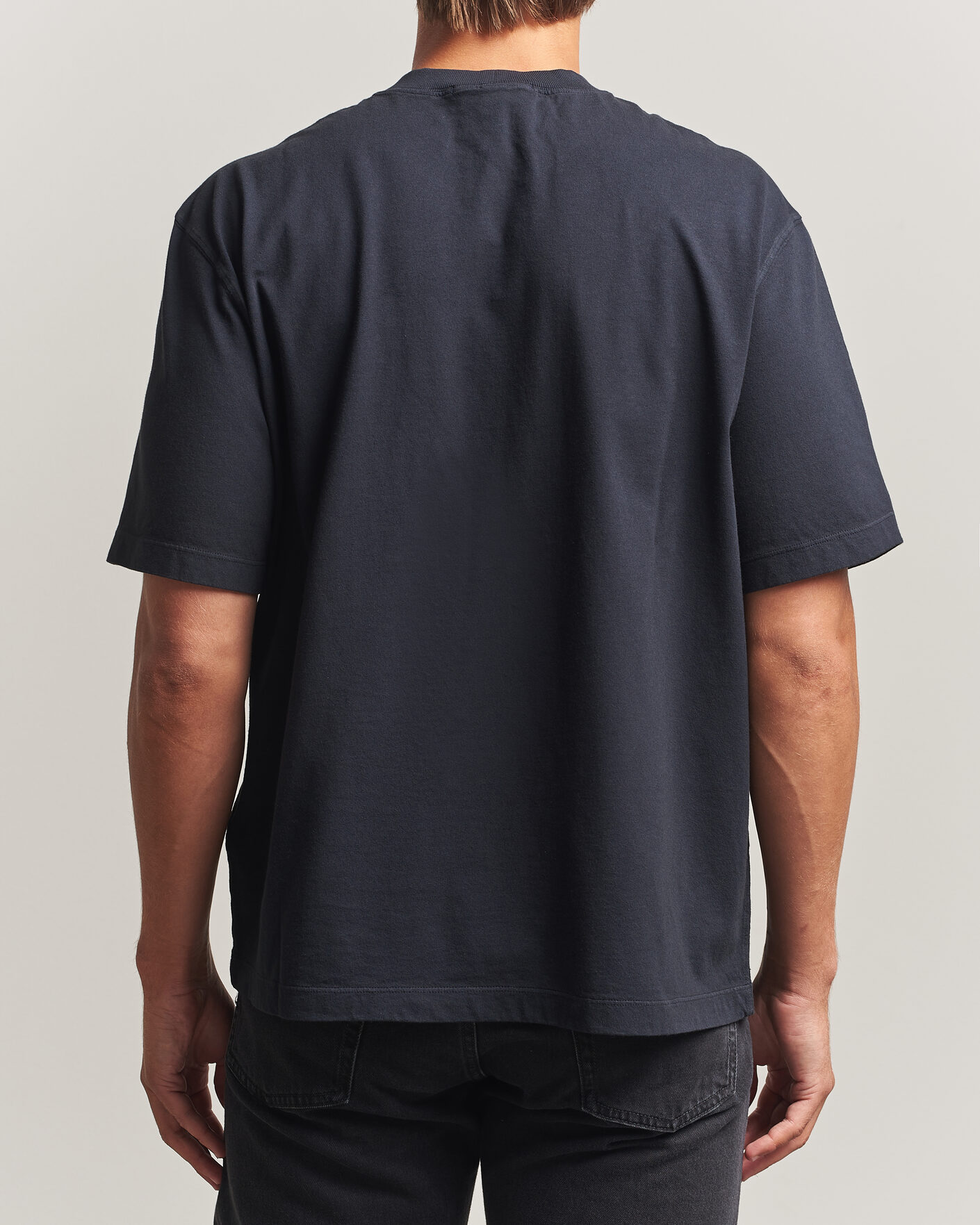 Mies | T-paidat | Stone Island | Combed Organic Cotton T-Shirt Navy Blue