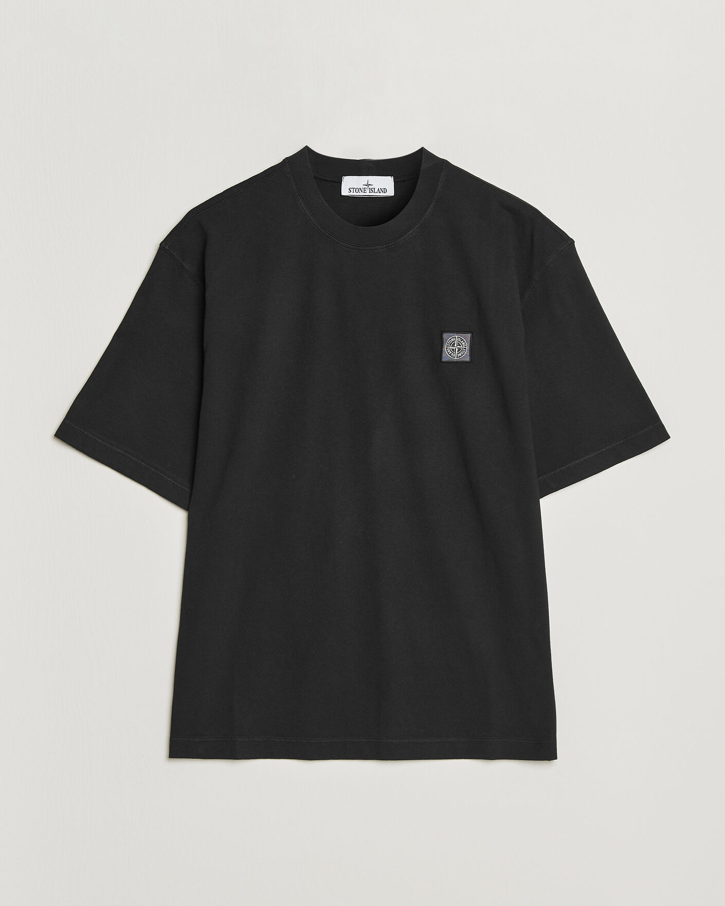 Mies | T-paidat | Stone Island | Combed Organic Cotton T-Shirt Black