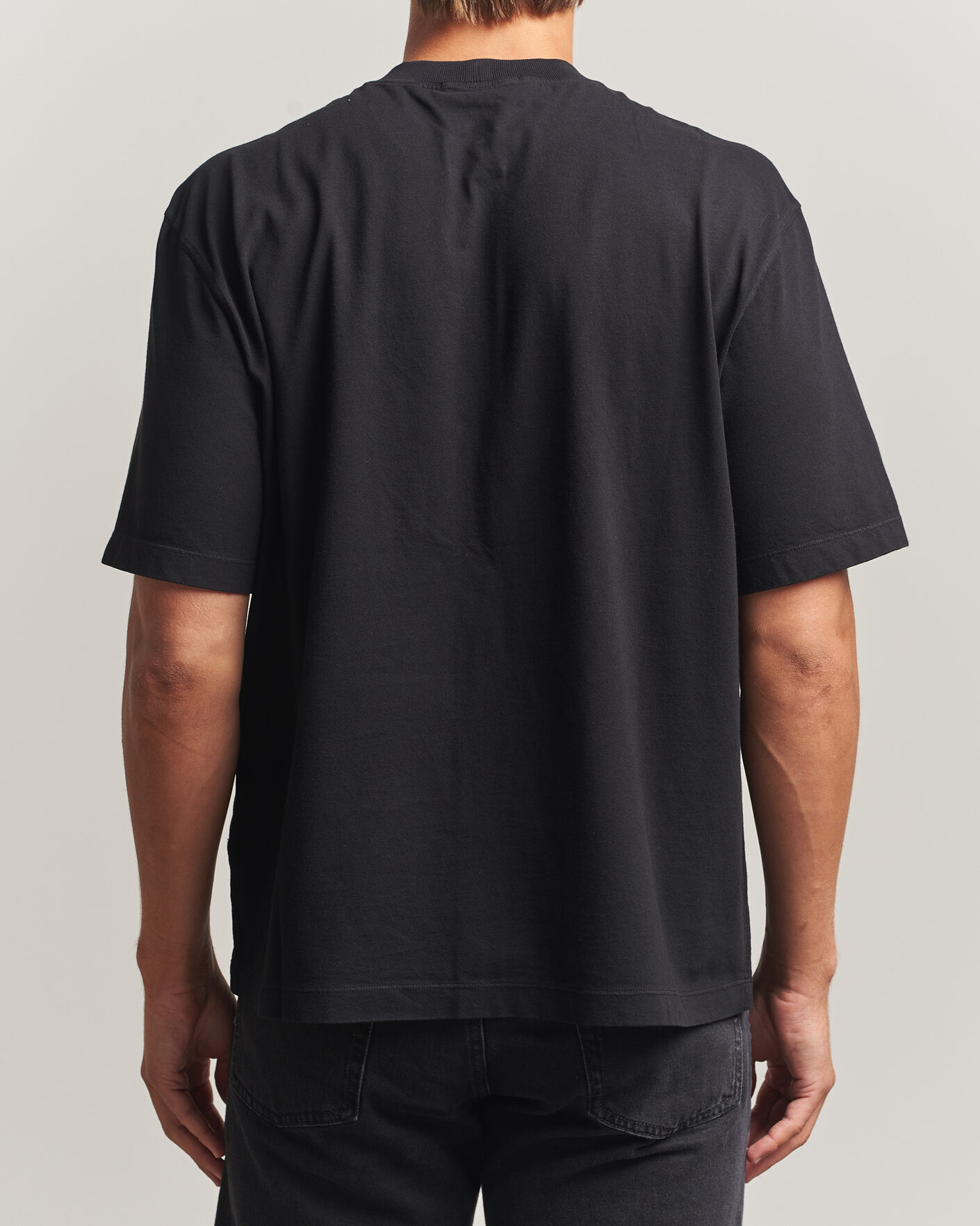 Mies | T-paidat | Stone Island | Combed Organic Cotton T-Shirt Black