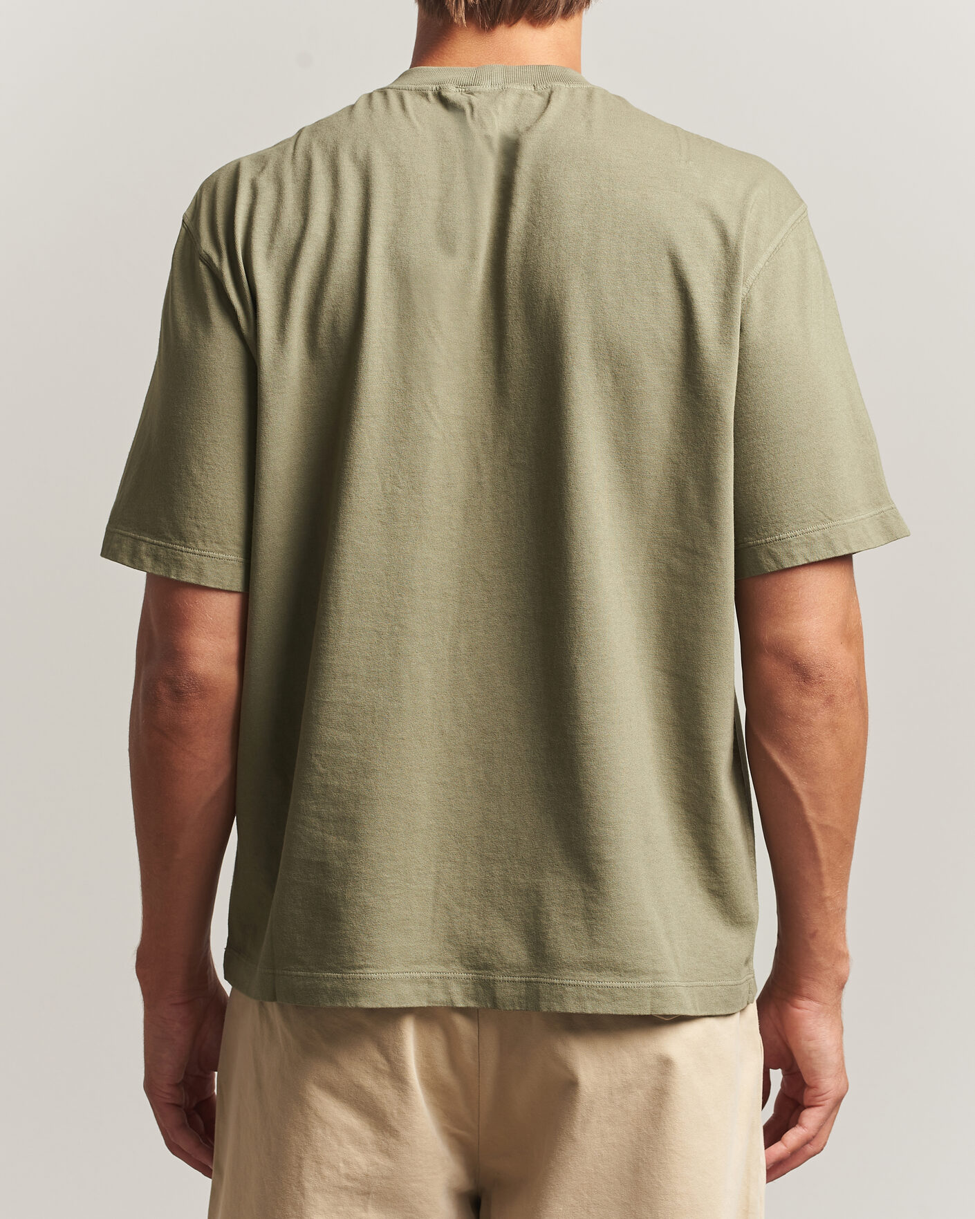 Mies | T-paidat | Stone Island | Combed Organic Cotton T-Shirt Miltary Green