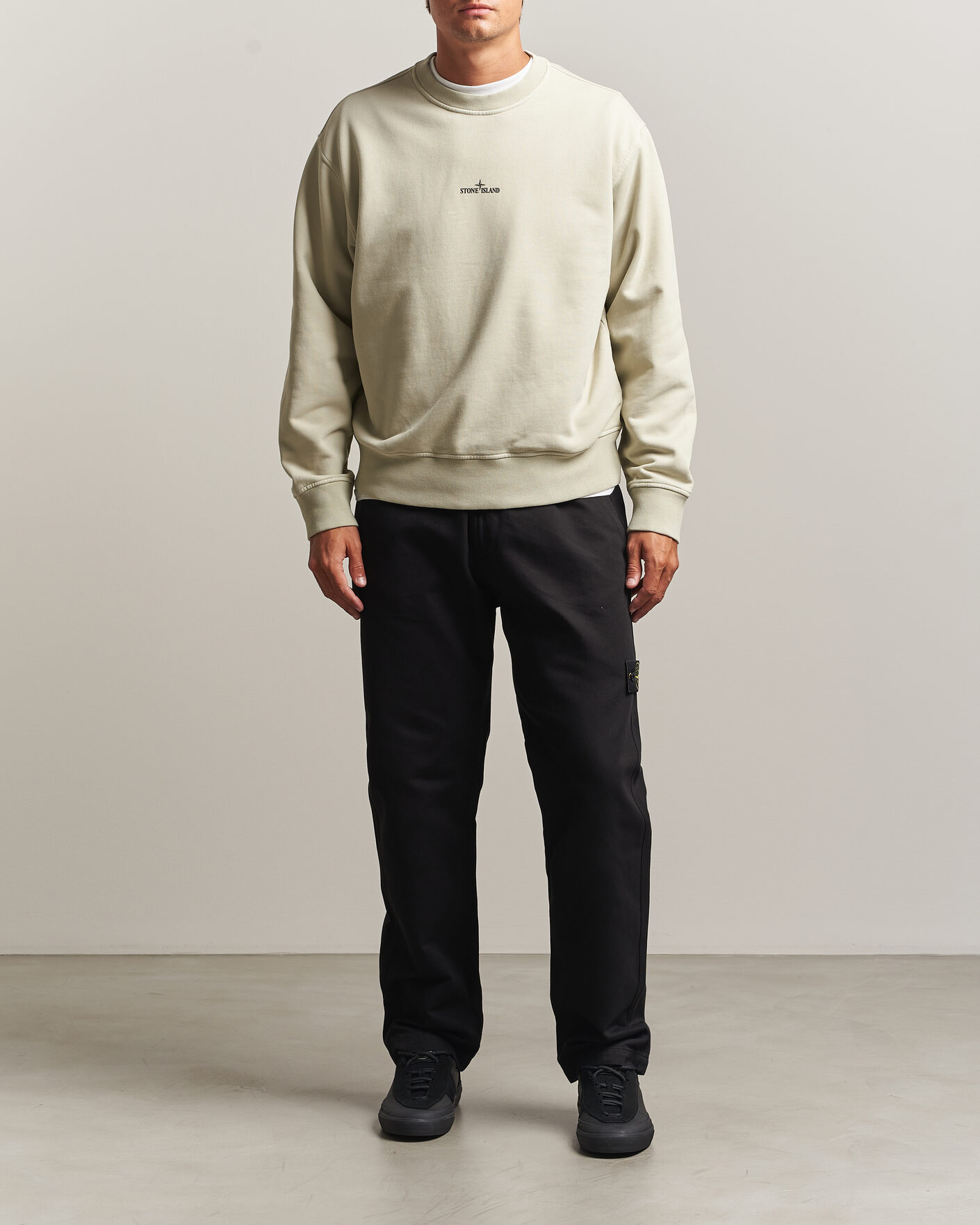 Mies | Housut | Stone Island | Dense Cotton Twill Pants Black