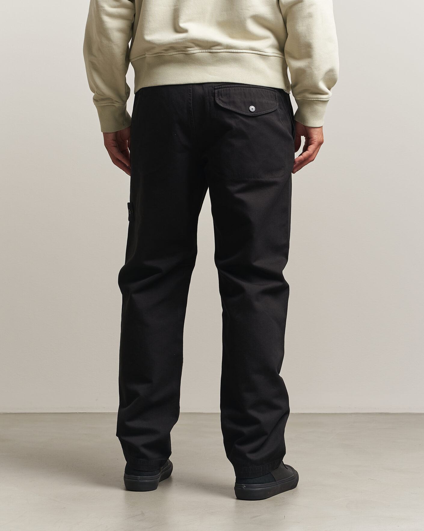 Mies | Housut | Stone Island | Dense Cotton Twill Pants Black