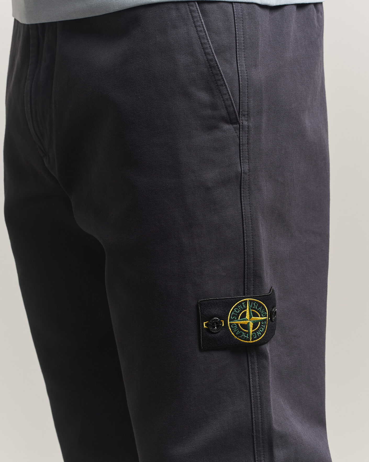 Mies | Housut | Stone Island | Dense Cotton Twill Pants Blue Navy