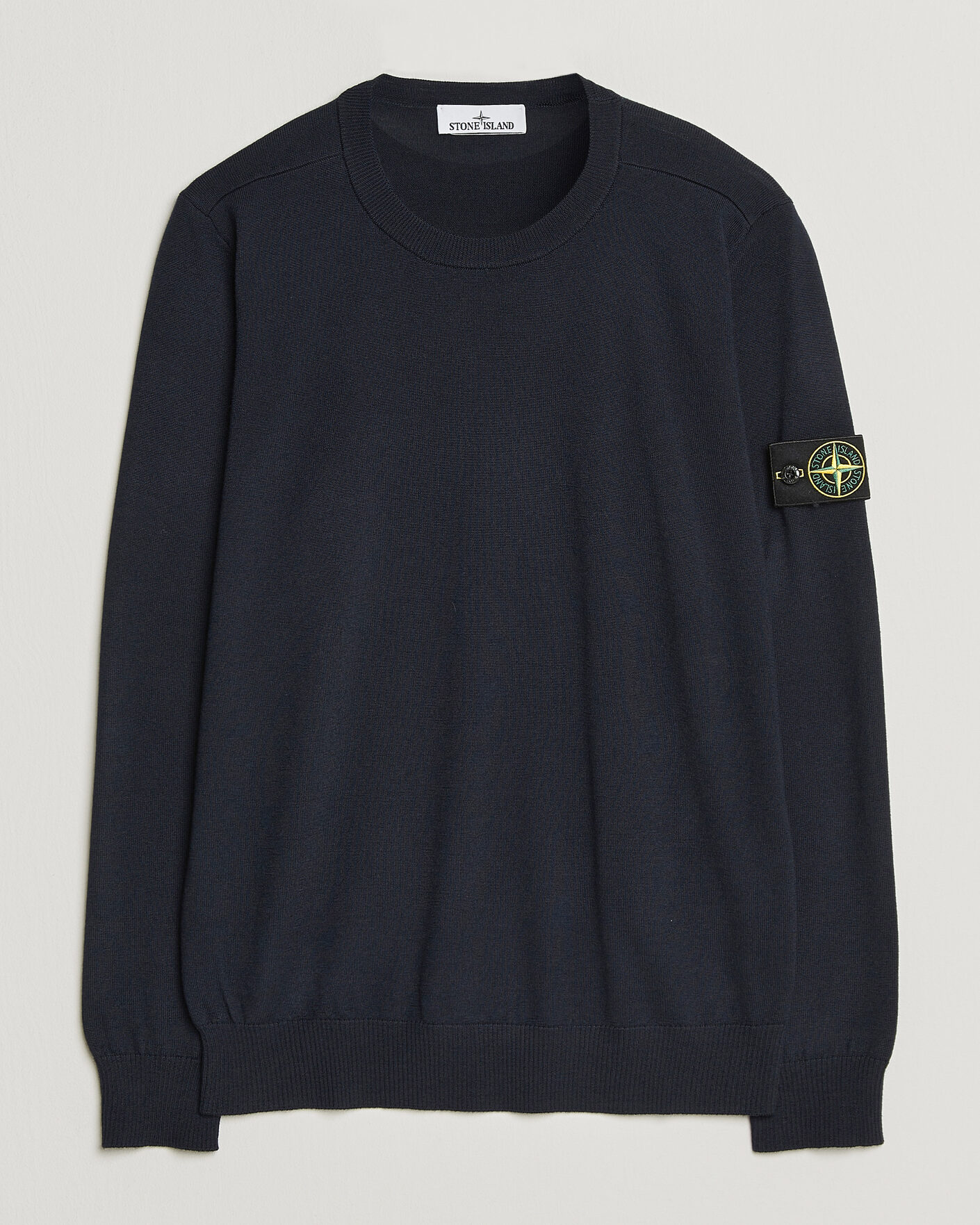 Mies | Puserot | Stone Island | Light Pure Wool Crew Neck Navy Blue