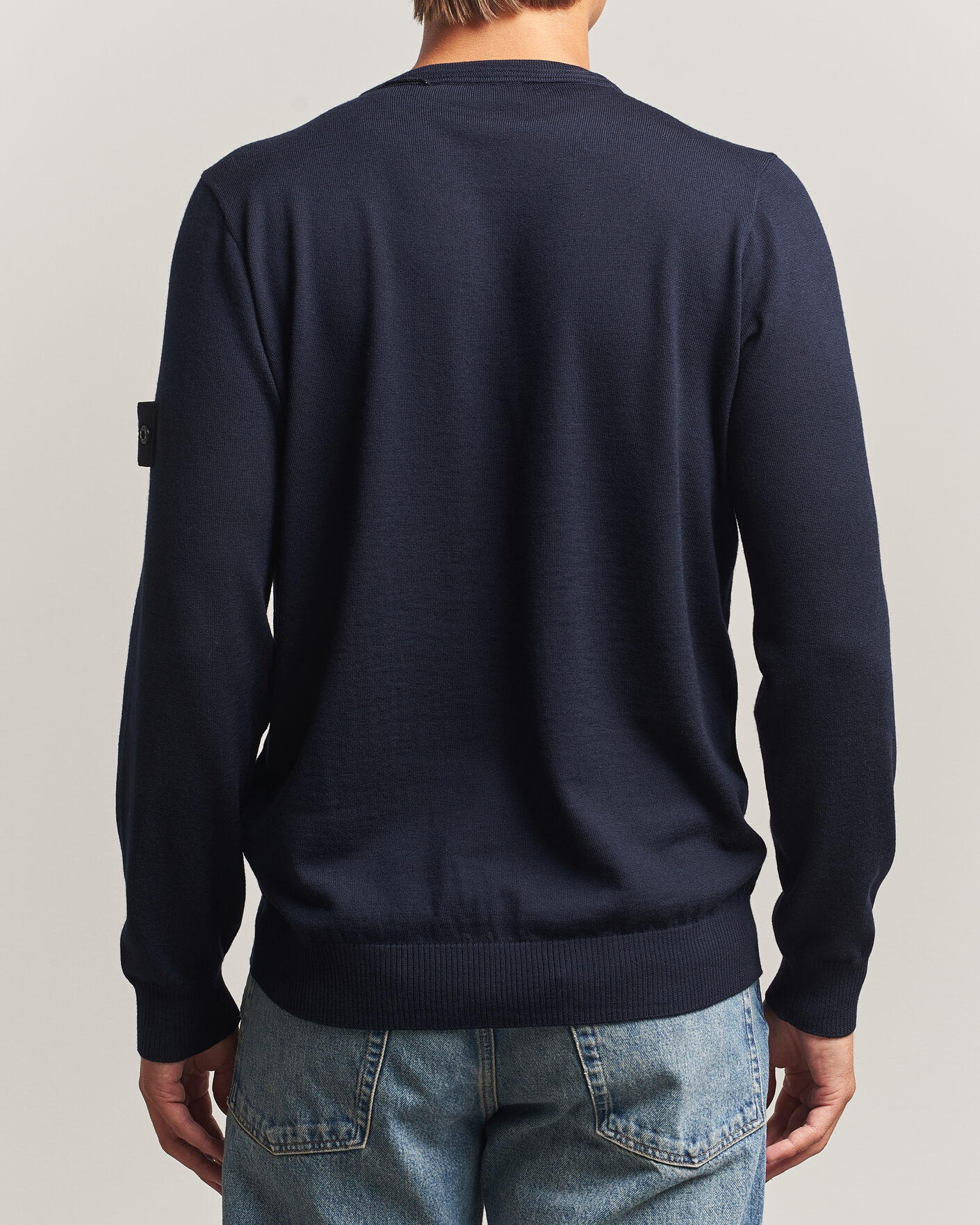 Mies | Puserot | Stone Island | Light Pure Wool Crew Neck Navy Blue