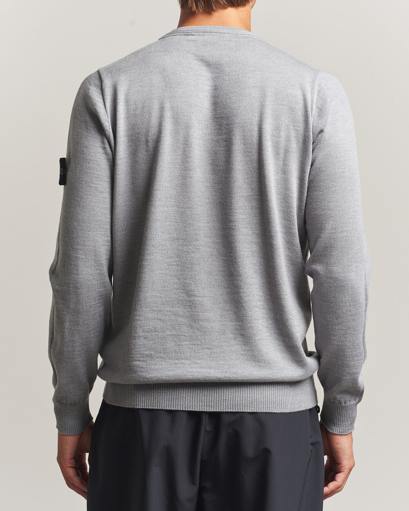 Mies | Puserot | Stone Island | Light Pure Wool Crew Neck Ash Grey Melange