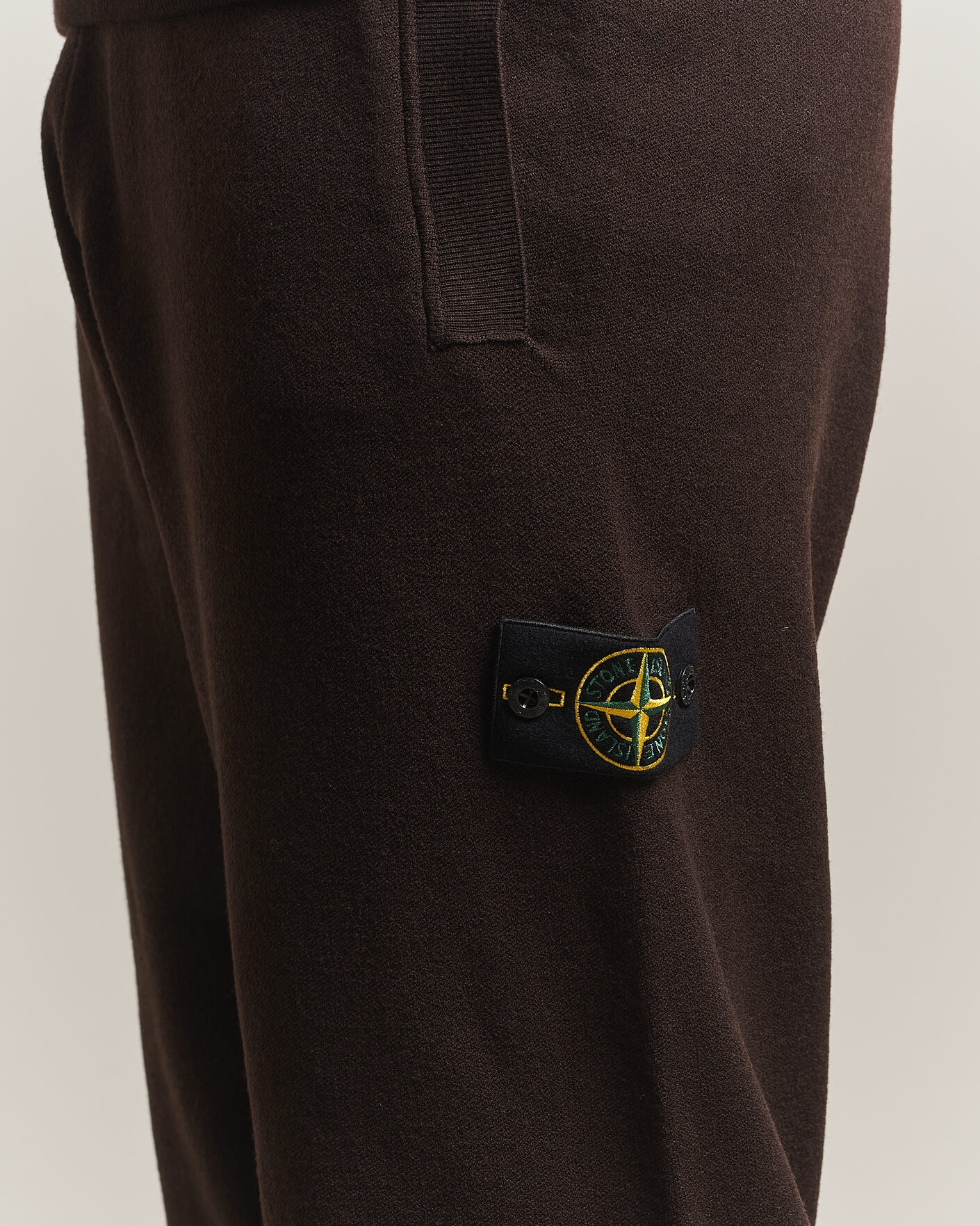 Mies | Housut | Stone Island | Plush Stitch Stretch Wool Pants Coal Grey