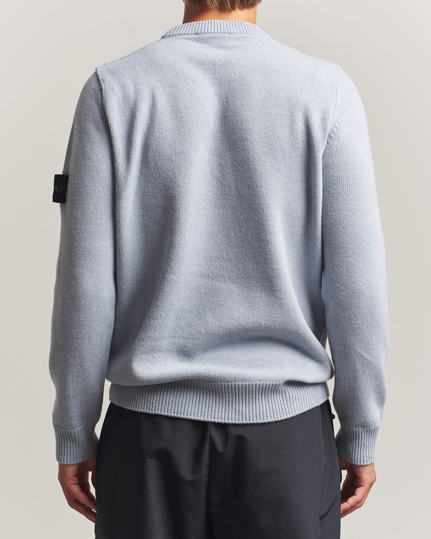 Mies | Puserot | Stone Island | Knitted Lambswool Crew Neck Ash Grey