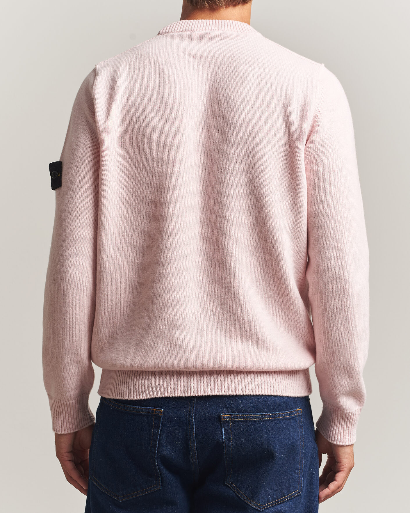 Mies | Puserot | Stone Island | Knitted Lambswool Crew Neck Antique Rose