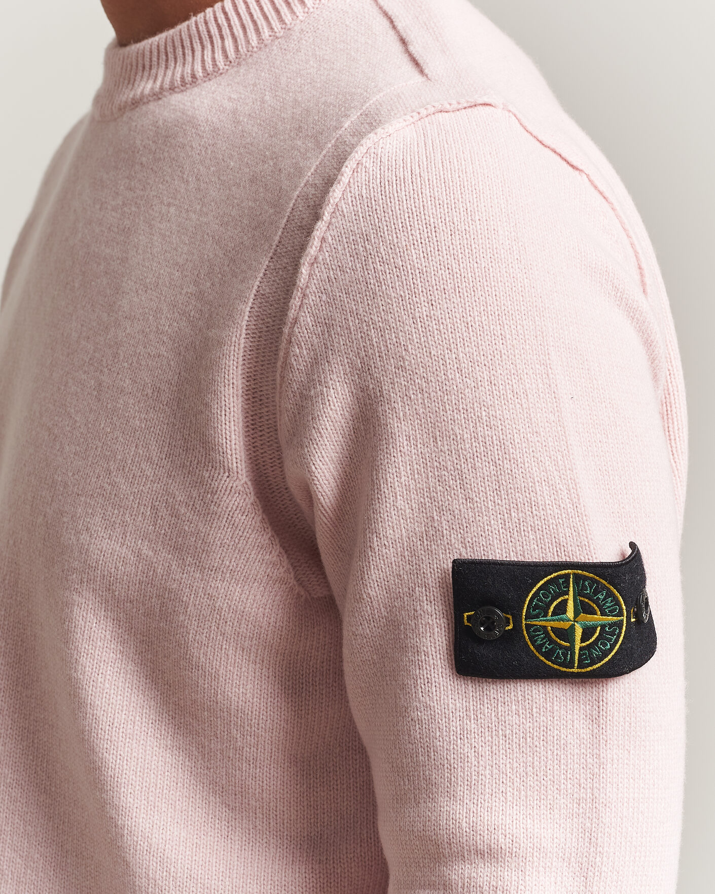 Mies | Puserot | Stone Island | Knitted Lambswool Crew Neck Antique Rose