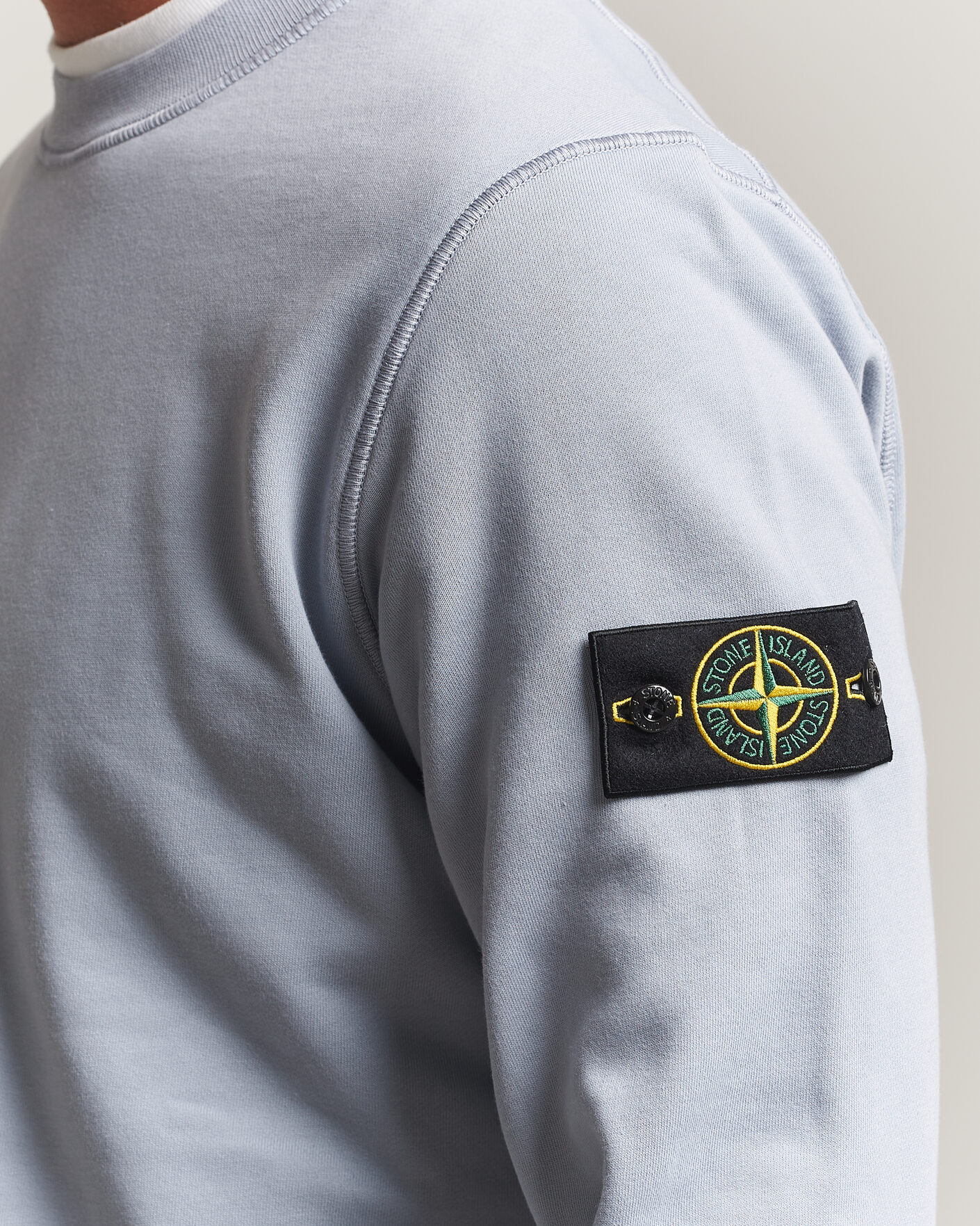 Mies | Puserot | Stone Island | Garment Dyed Fleece Sweatshirt Ash Grey