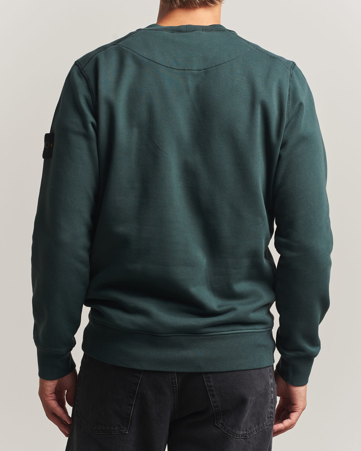 Mies | Puserot | Stone Island | Garment Dyed Fleece Sweatshirt Dark Green