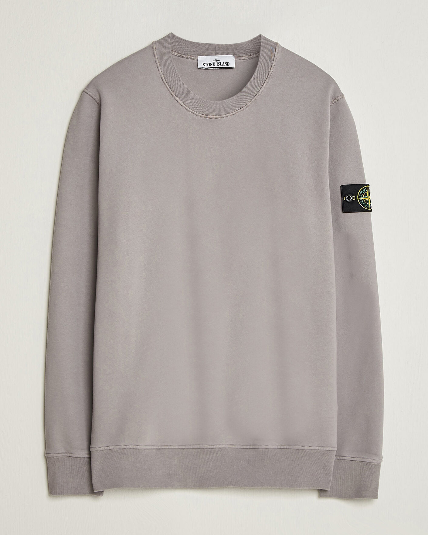 Mies | Puserot | Stone Island | Garment Dyed Fleece Sweatshirt Grey